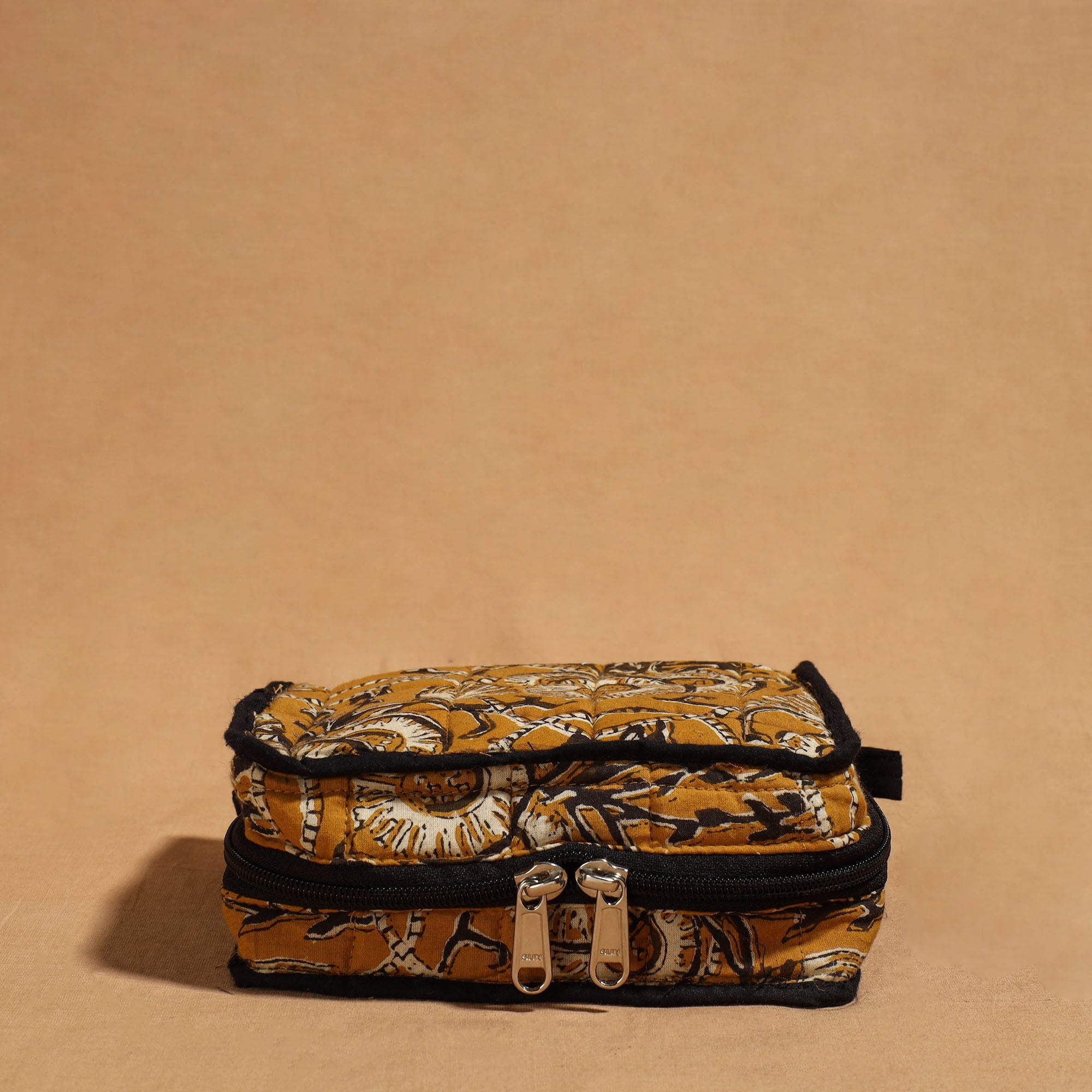 NOORI BAZAR Brown - Handmade 4 Pockets Cotton Jewelry Bag 20