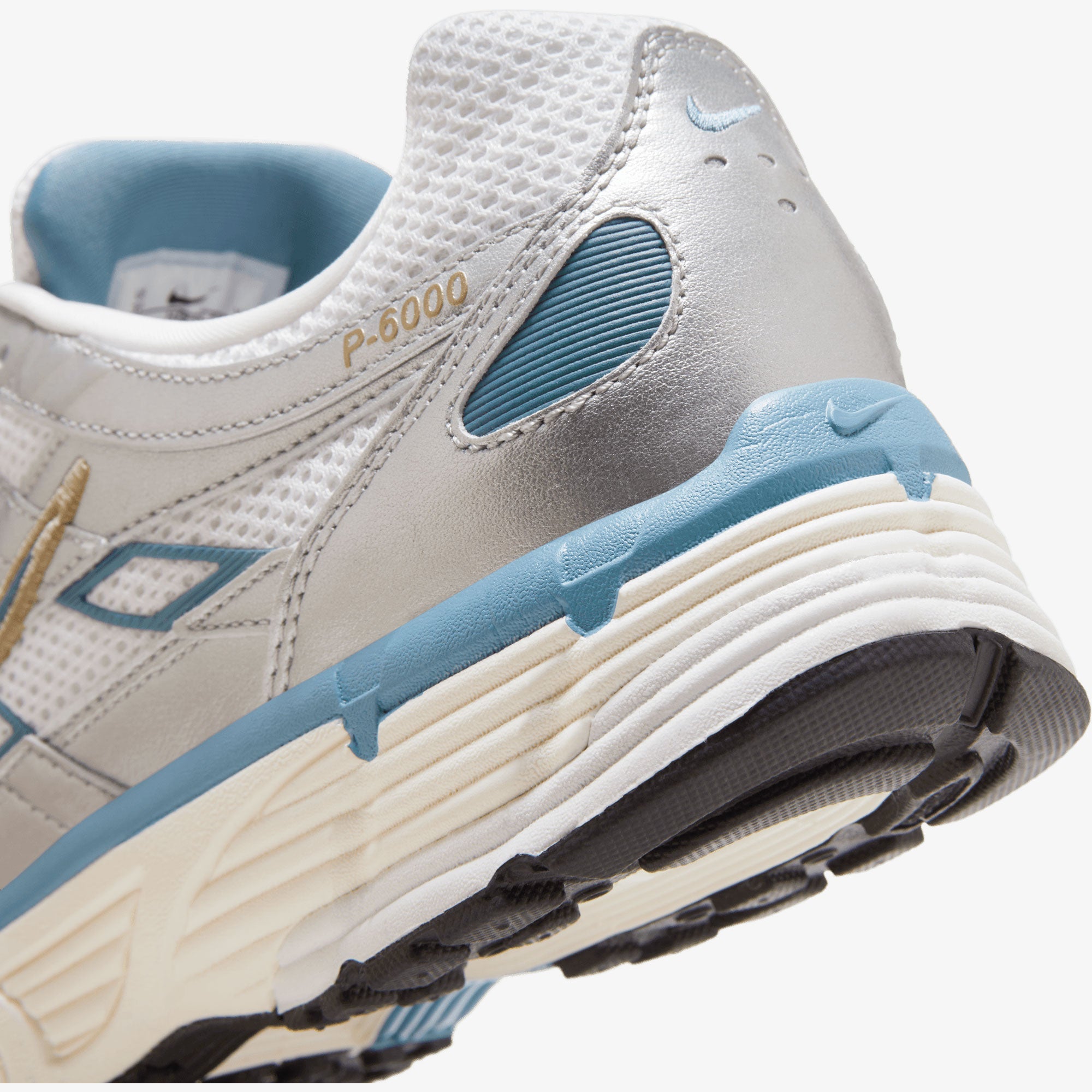 Nike | P-6000 { White/aegean Storm-metallic Silver - view 5
