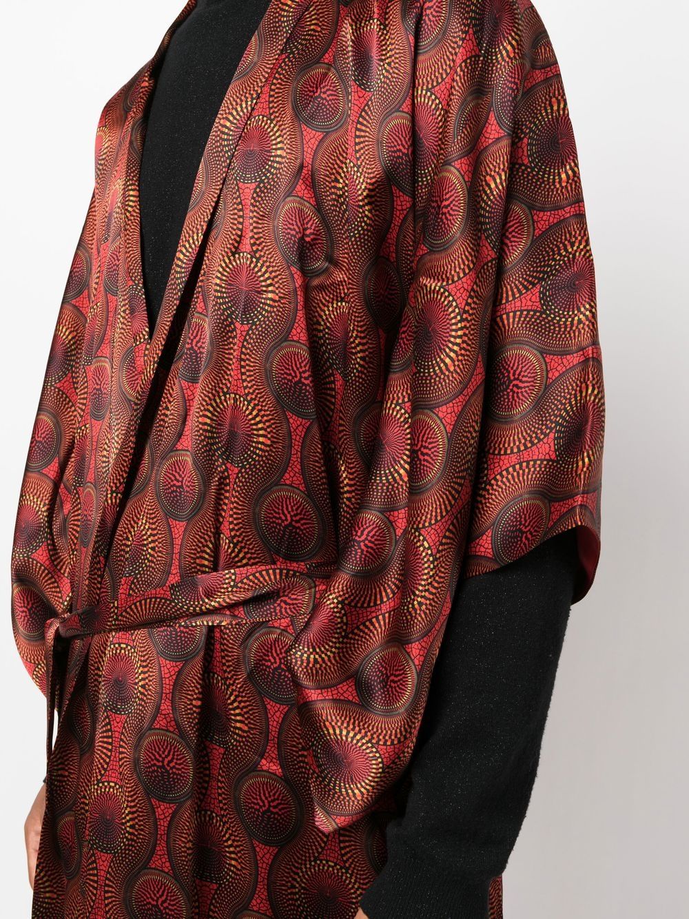 Ozwald Boateng Printed silk long kimono - view 2