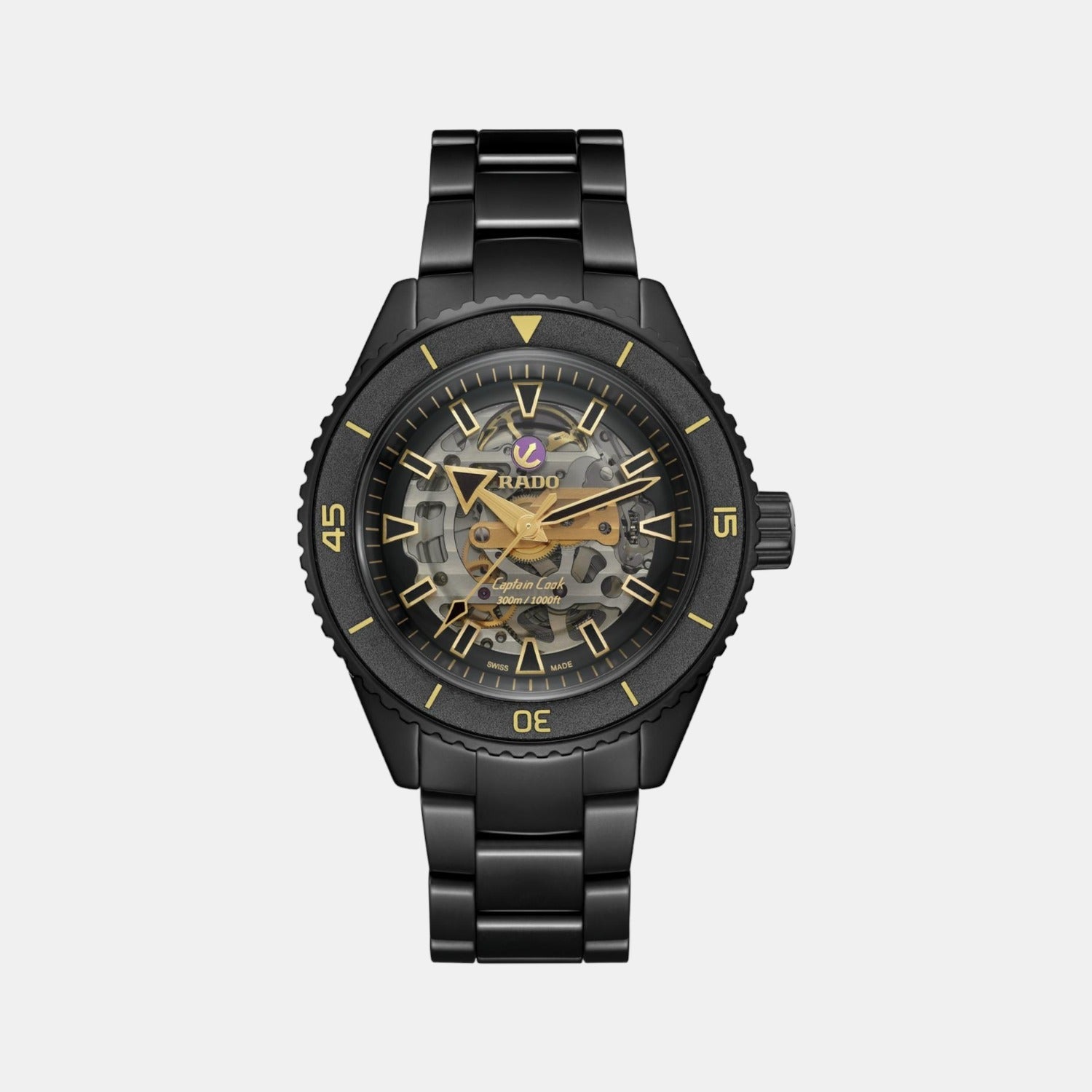 Rado Captain Cook Men Automatic Black Dial Analog Ceramic Watch R32147162
