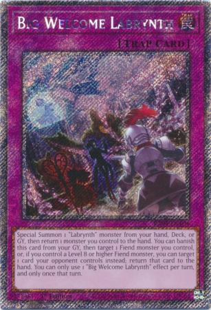 Yu-Gi-Oh! Big Welcome Labrynth - RA04-EN104 - Platinum Secret Rare - 1st Edition