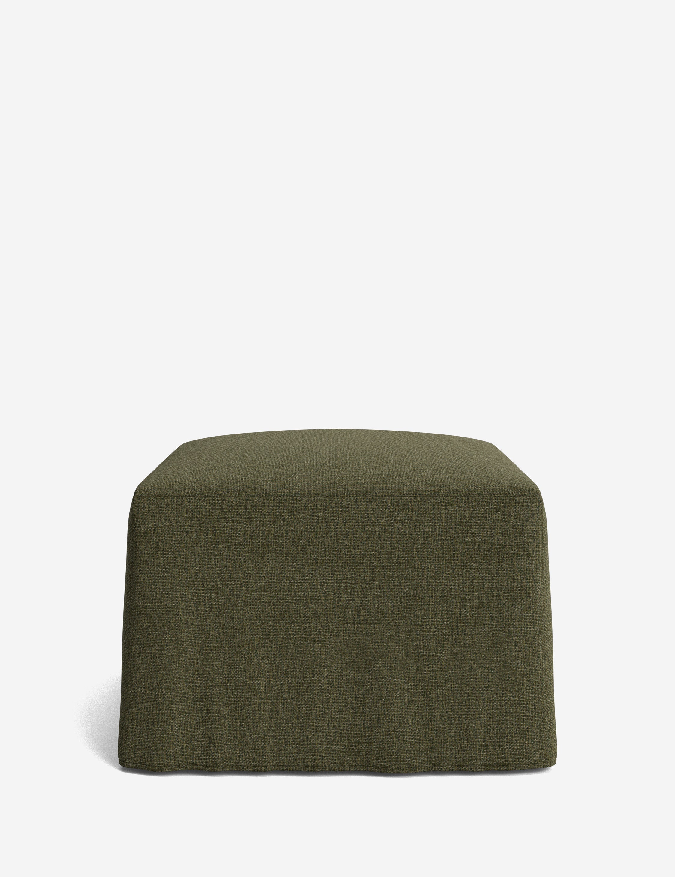 Lulu and Georgia Portola Slipcover Ottoman - view 50