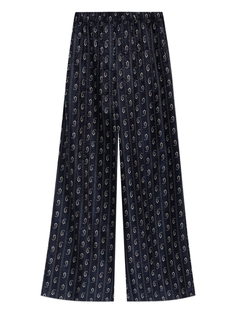 Tory Burch Jacquard silk trousers – Viscose 100%