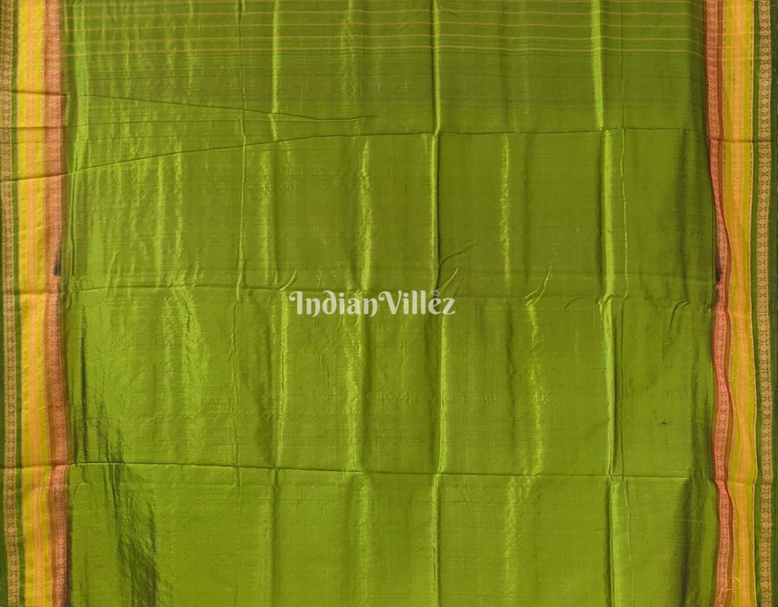 IndianVillèz Yellow Kathiphera Odisha Ikat Khandua Silk Saree - view 4