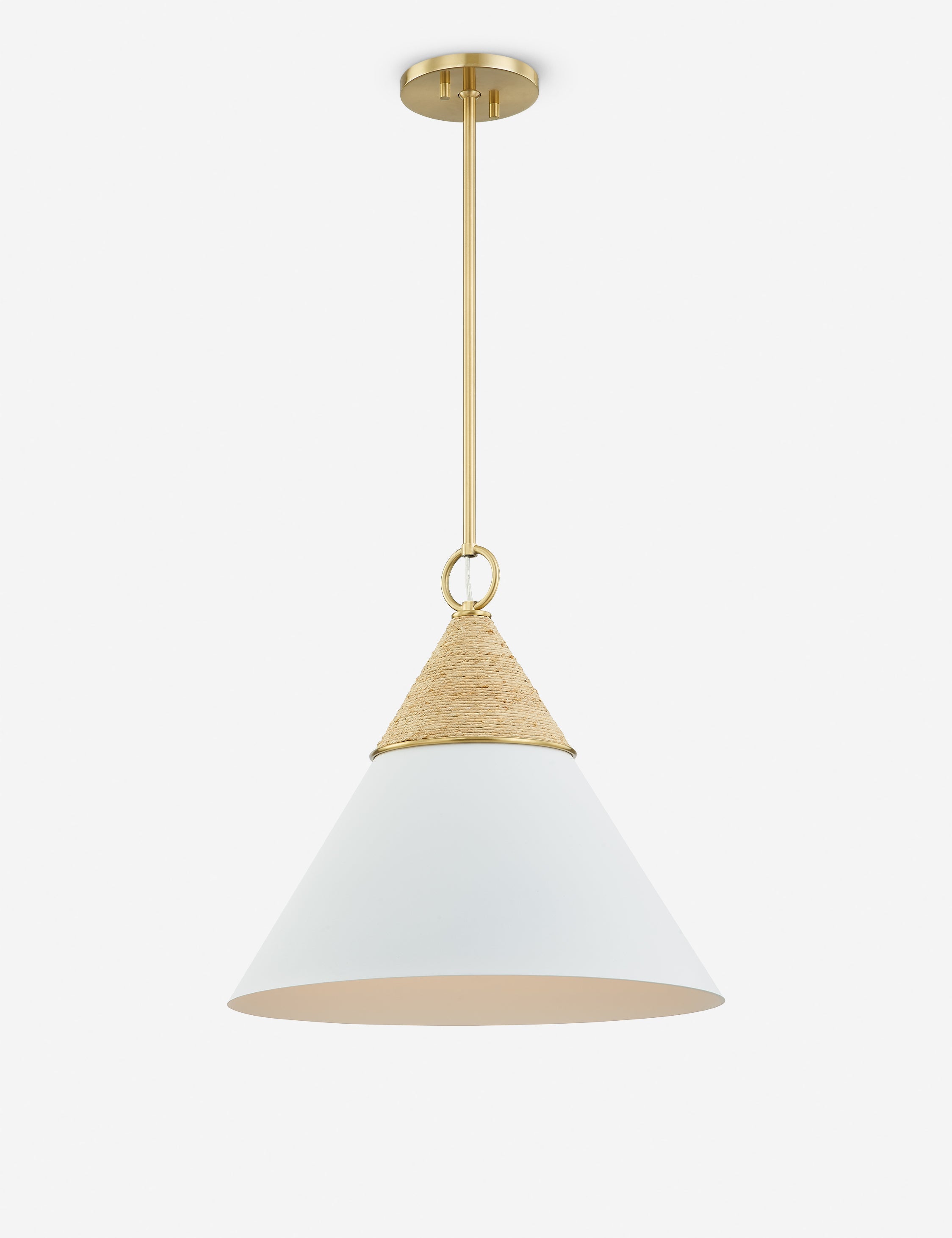 Lulu and Georgia Rooney Pendant Light – White and Natural