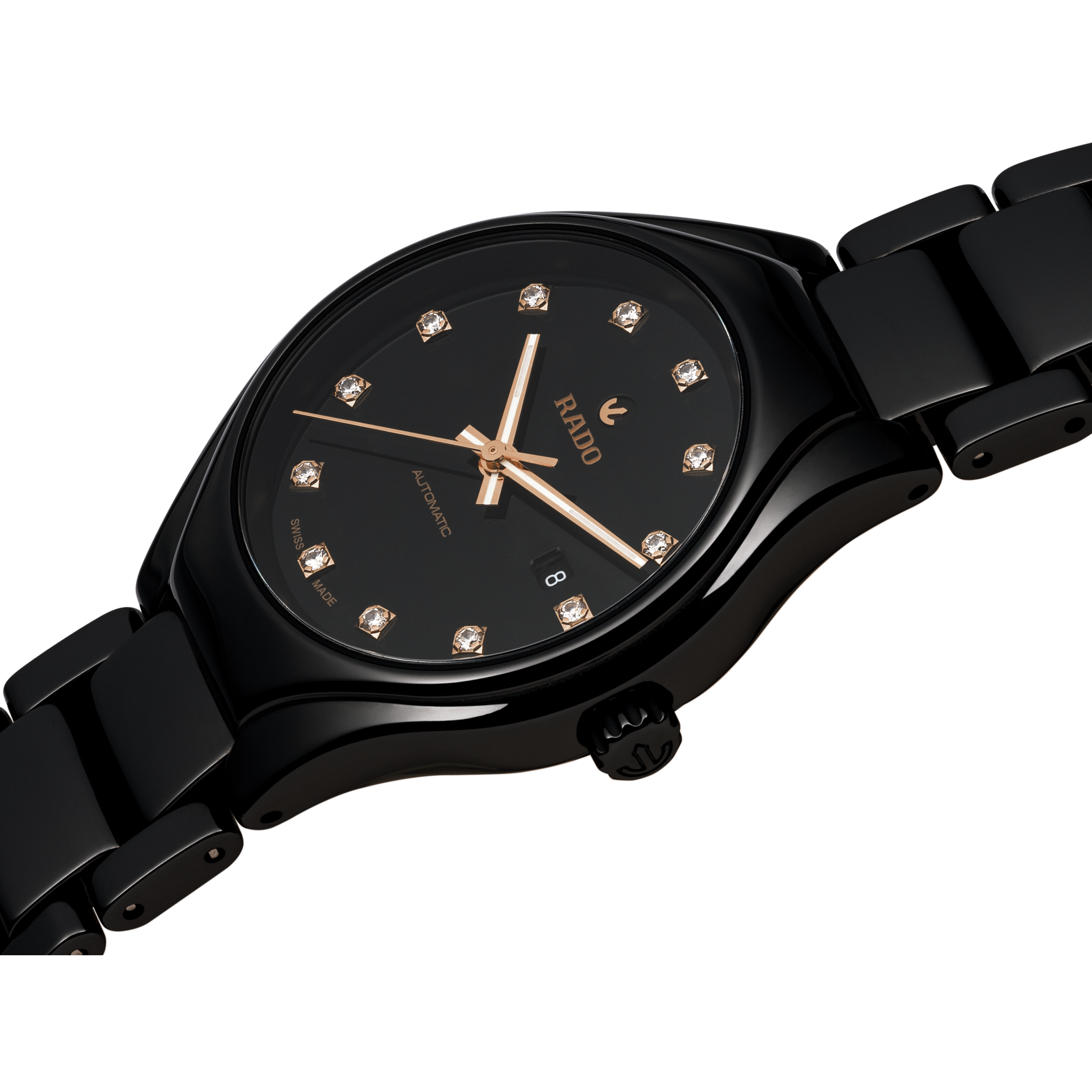 Rado True Black Dial Women 30mm