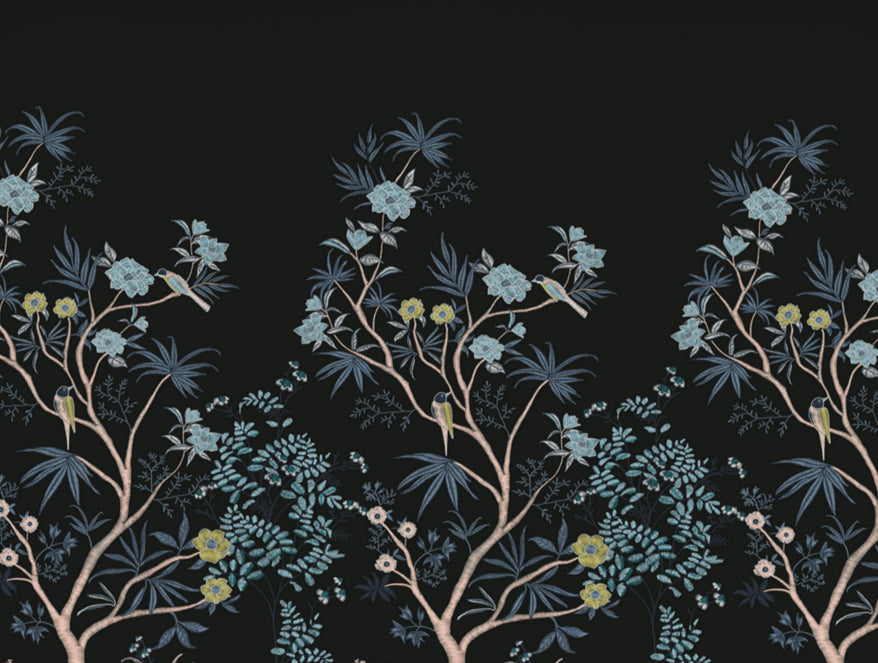Spaces India Gara Floral Dark Grey 100% Cotton King Size Bedsheet - Rangana by Spaces - view 7