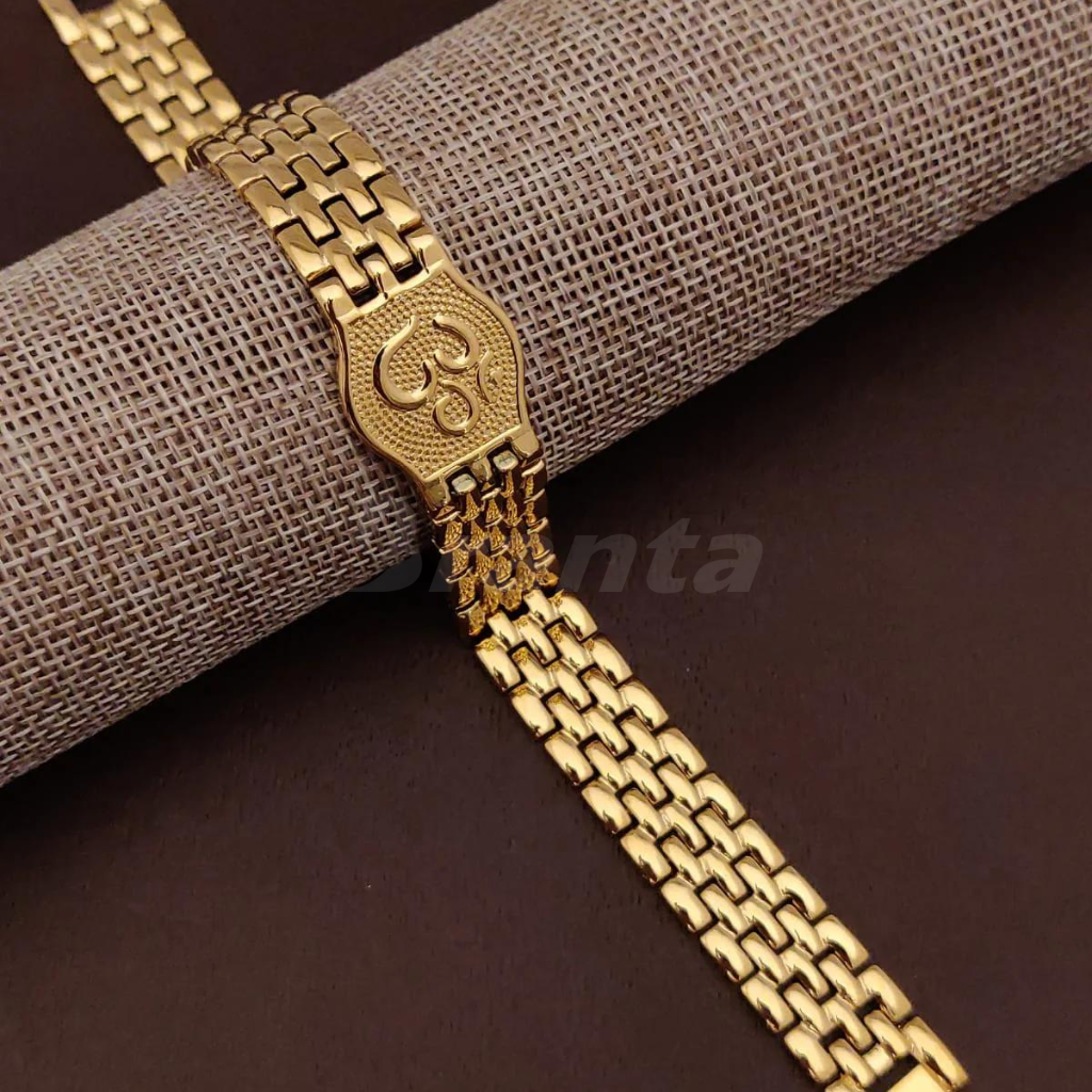 brantashop Premium Om Gold Bracelet For Men - view 2