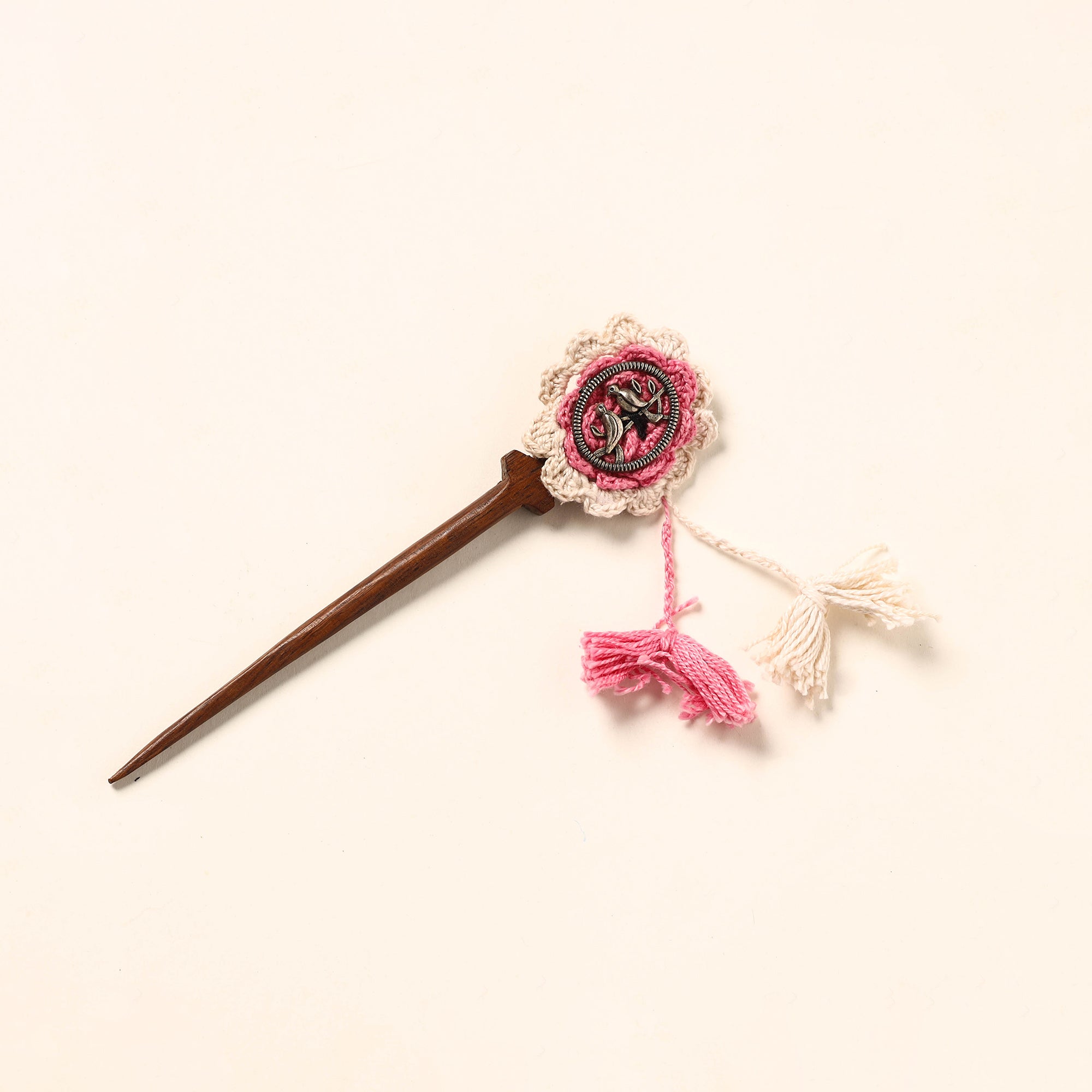 JALPARI Handmade Crochet Wooden Juda Stick 15