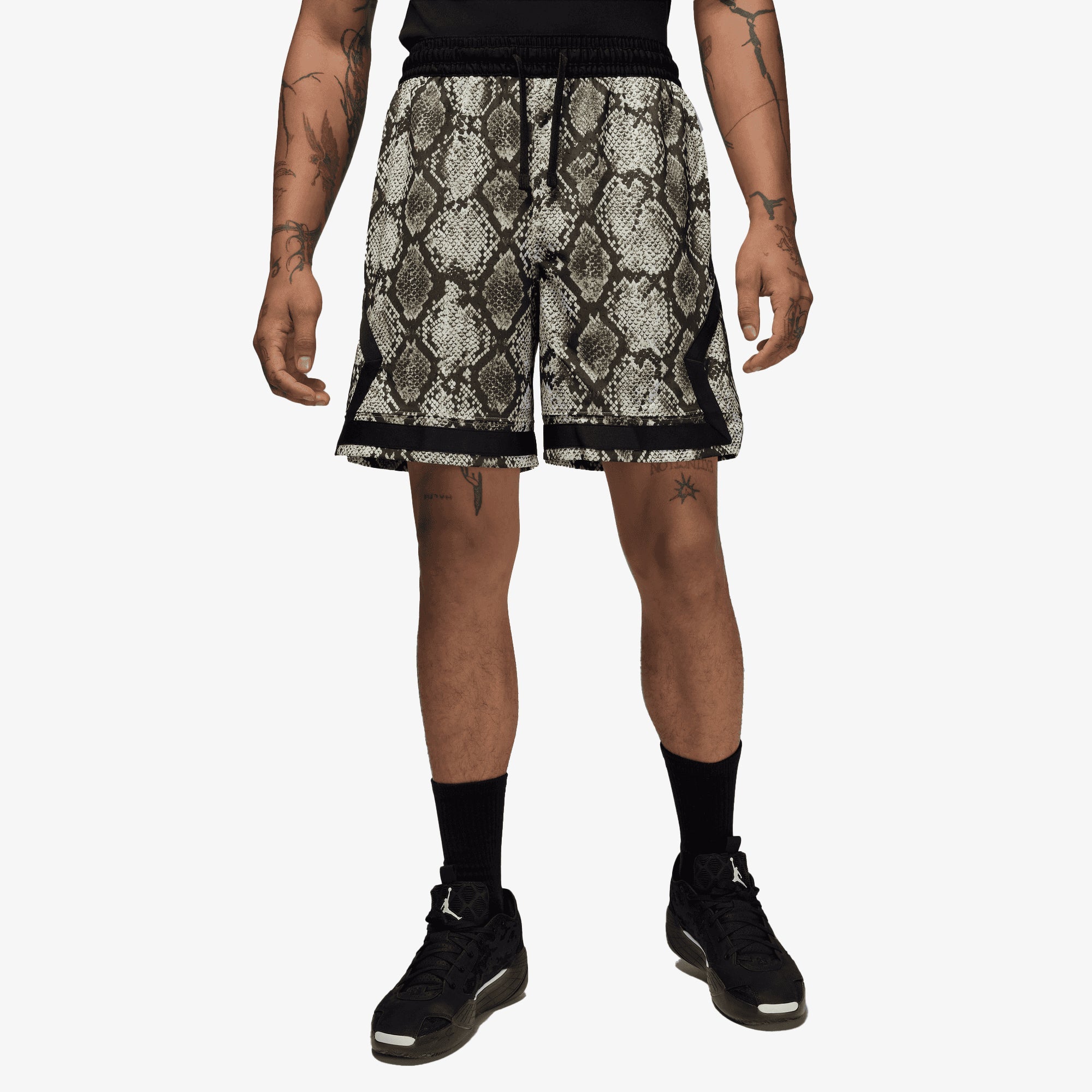 Jordan | Dri-fit Mesh Diamond Shorts { Sail/black