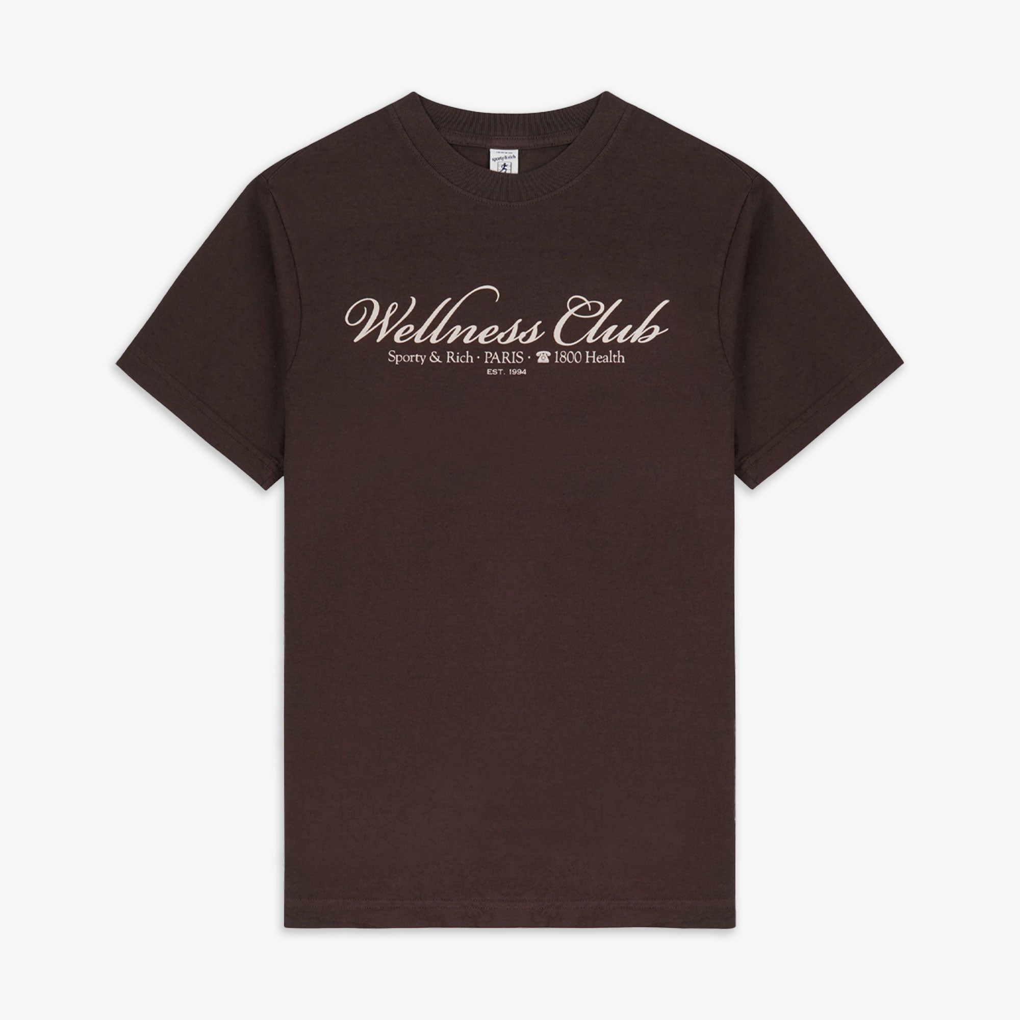 Sporty & Rich | 1800 Health T-shirt { Chocolate/cream