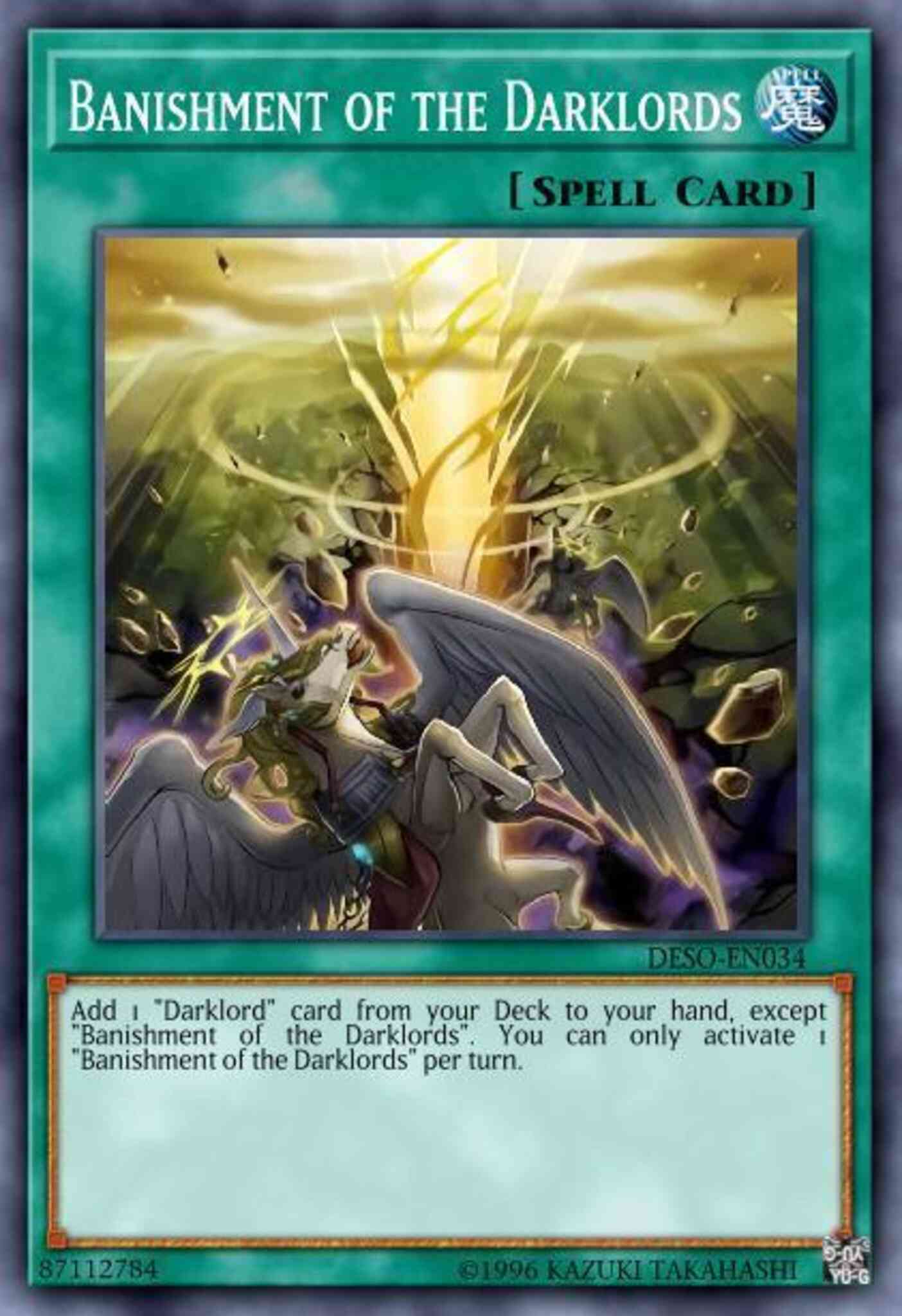 Yu-Gi-Oh! Banishment of the Darklords - DESO-EN034 - Secret Rare - 1st Edition