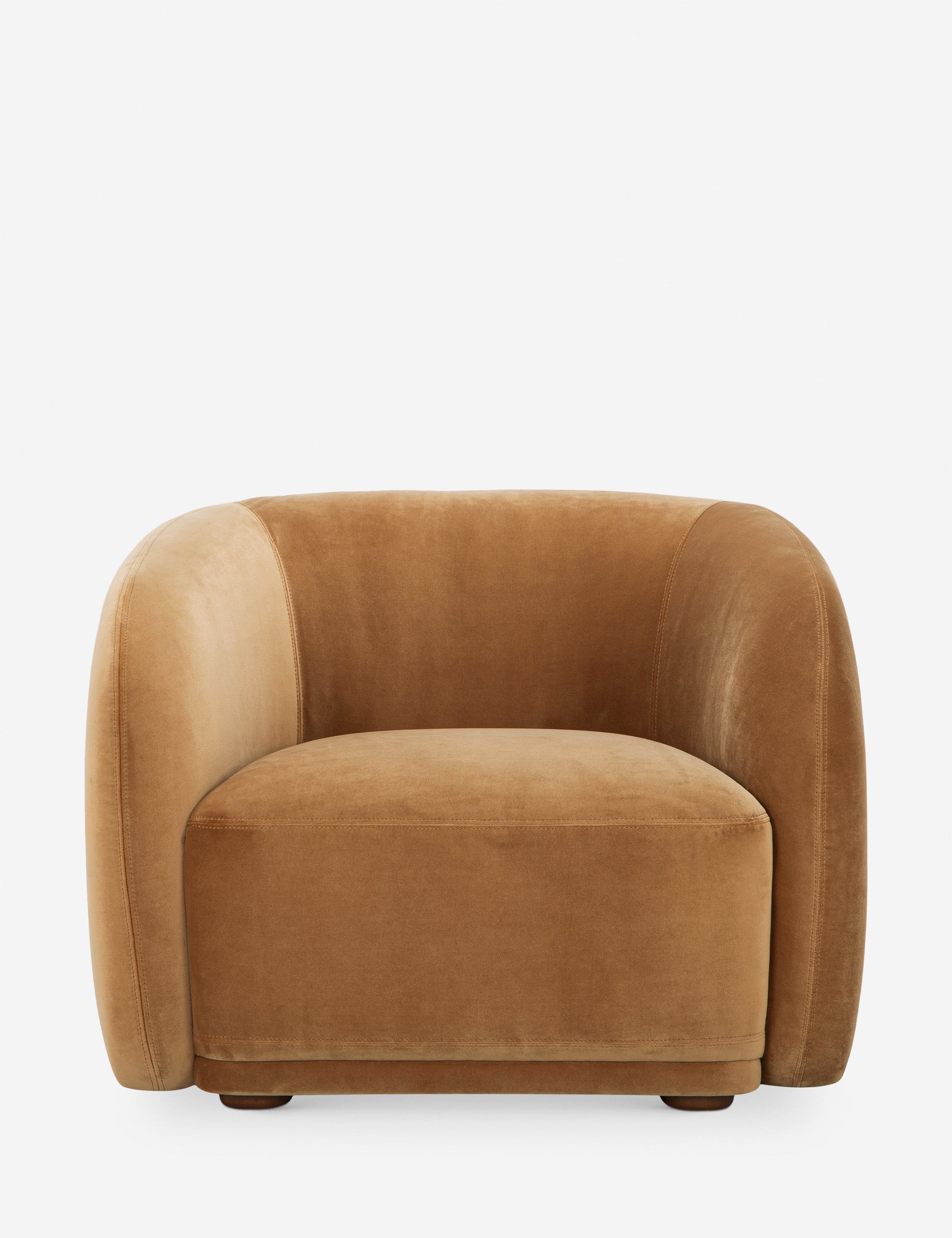 Lulu and Georgia Maas Accent Chair – Camel Faux Mohair