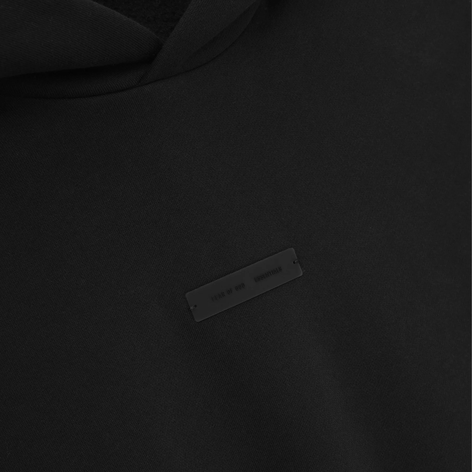 Fear Of God Essentials SS25 Modern Fleece Hoodie- Jet Black - view 2