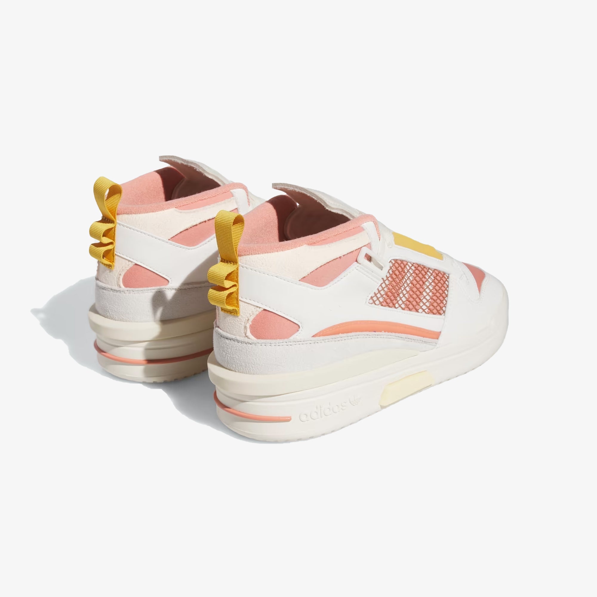 Adidas Originals | FORUM MOD MID { WHITE/CLAY/PRELOVED YELLOW - view 2