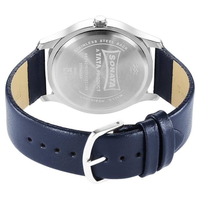 Sonata Camo Brown Analog Dial & Leather Strap - view 3