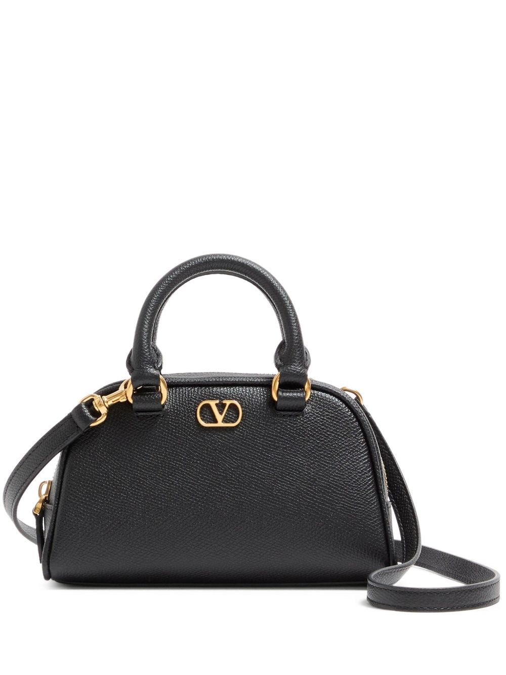 Valentino Garavani VLogo Mini Bowling Bag – 100% Calf Leather