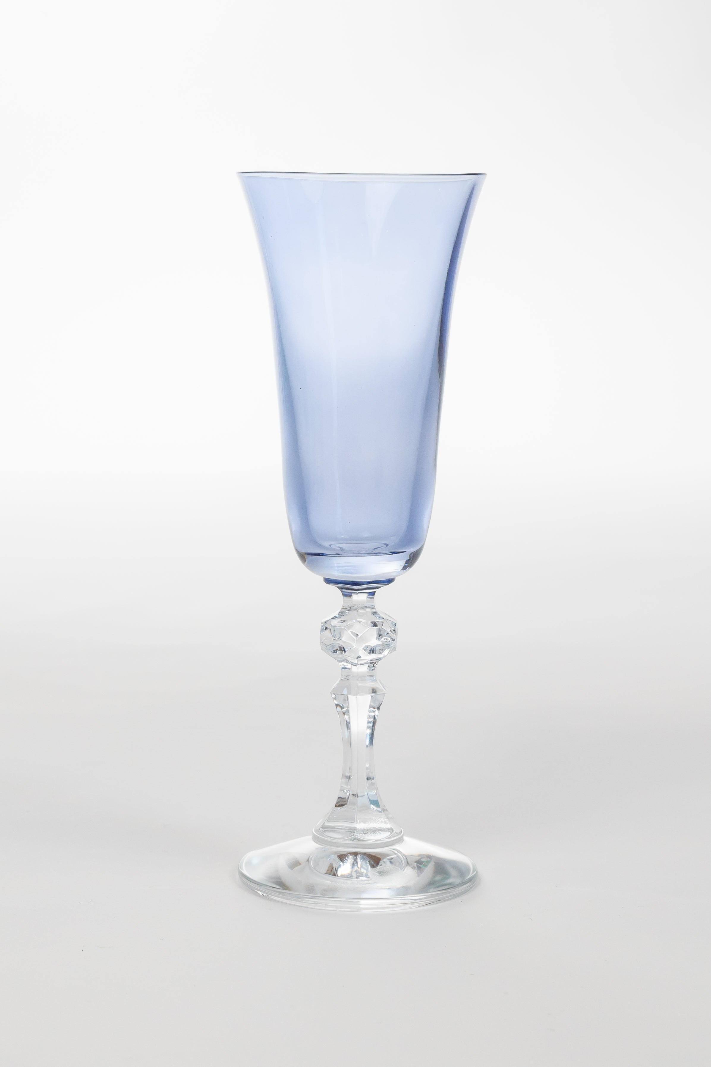 Estelle Colored Glass Estelle Colored Regal Flute With Clear Stem - Set of 6 {Cobalt Blue} - view 3