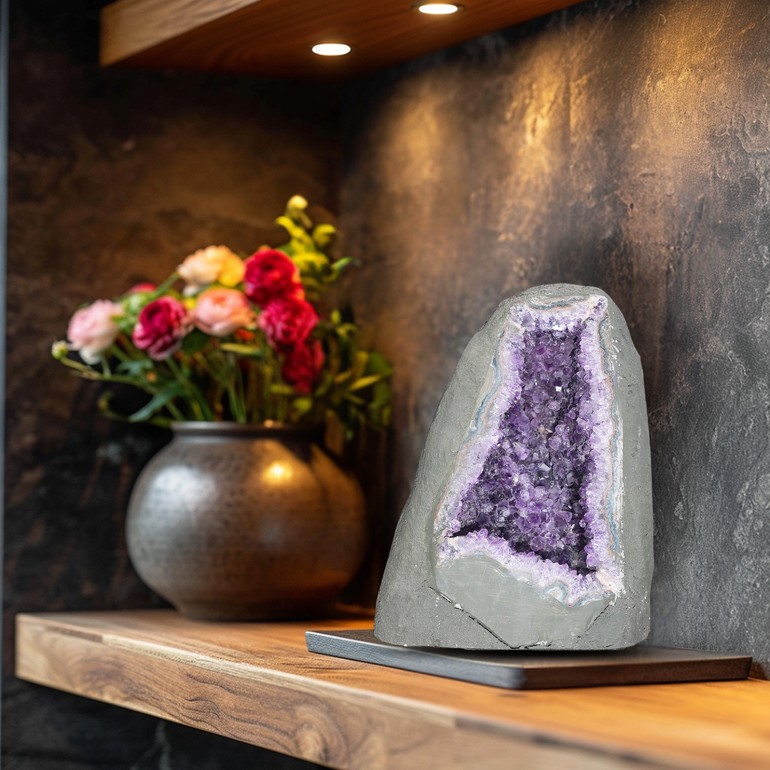 Gemsmantra Amethyst Cluster Geode - view 2