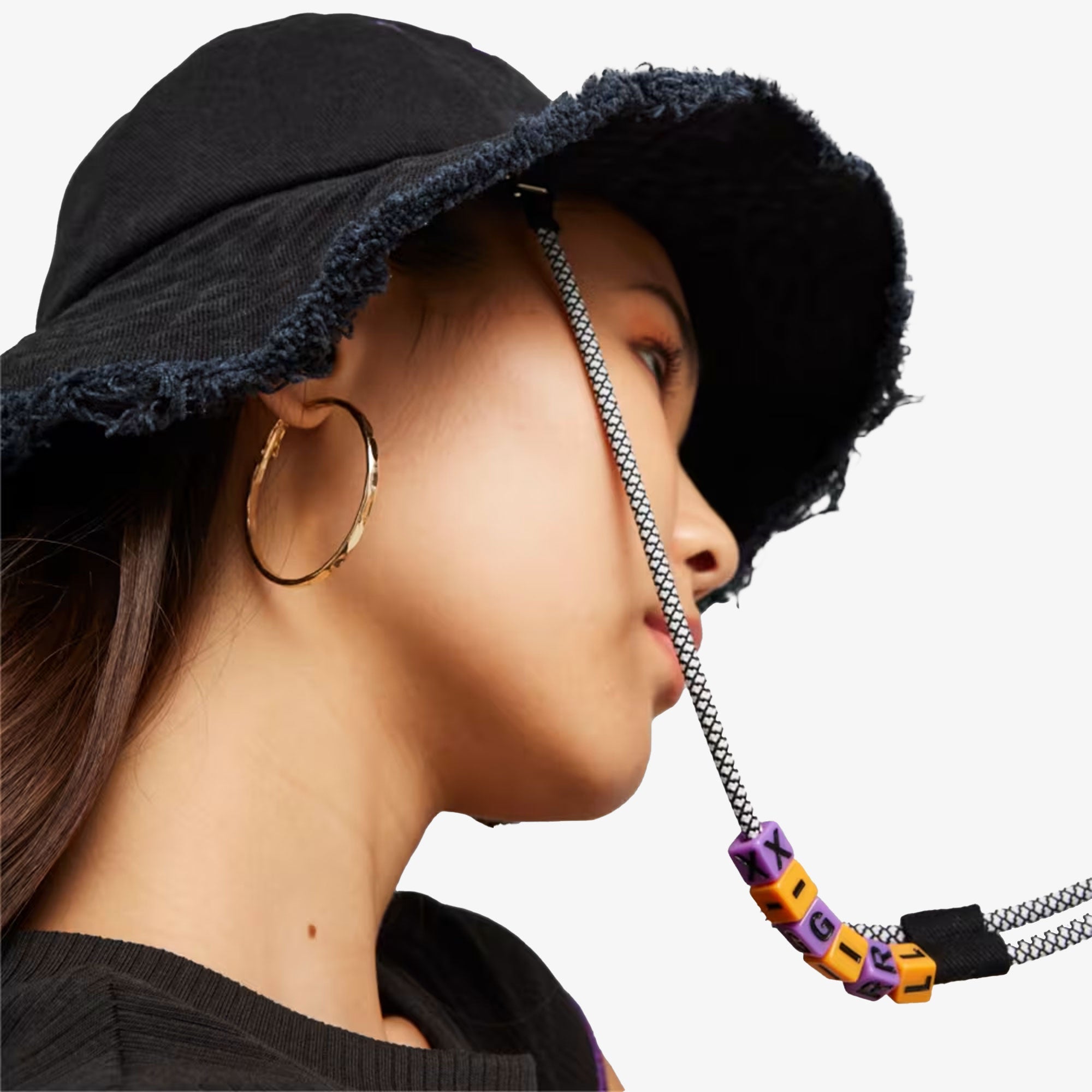 PUMA | x X-GIRL BUCKET HAT { BLACK - view 4