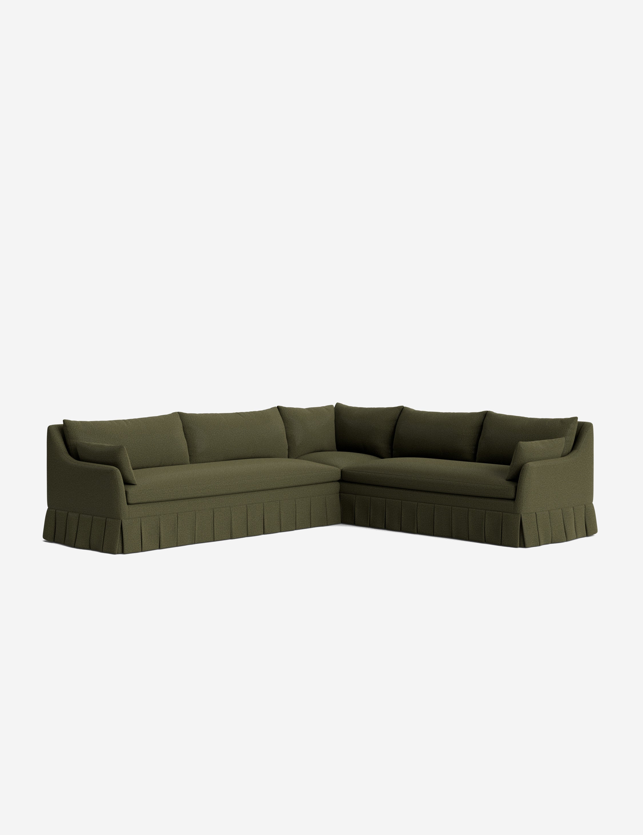 Lulu and Georgia Portola Pleated Sectional Sofa - view 2