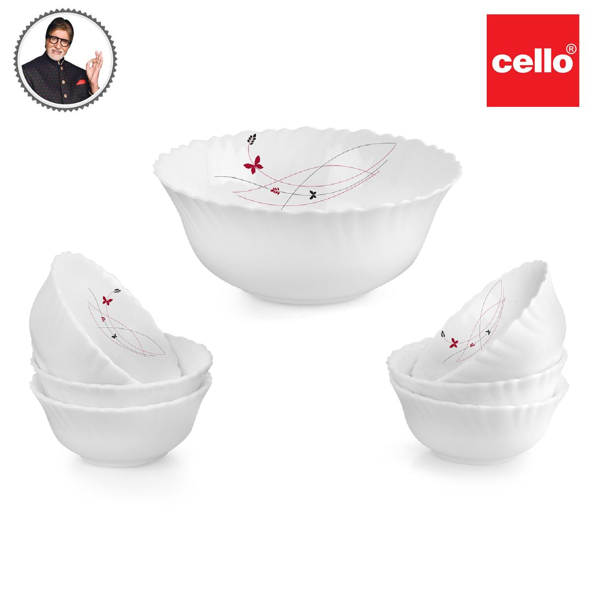 Cello Dazzle Series Pudding Gift Set, 7 Pieces - view 77