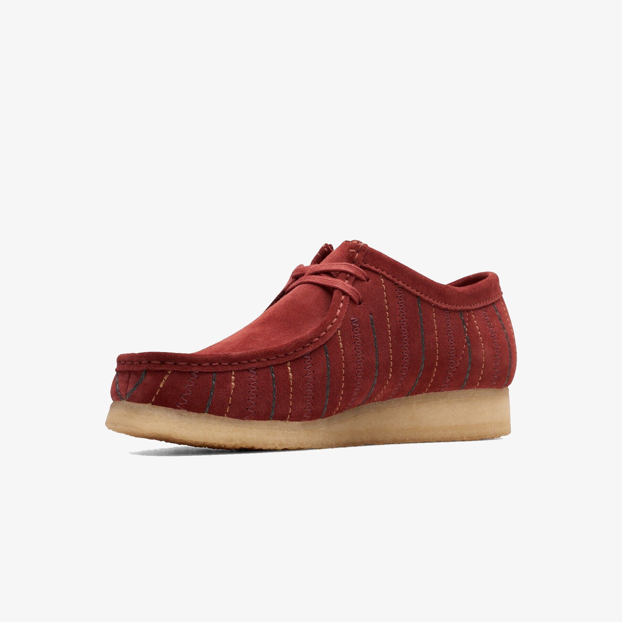 Clarks Originals | WALLABEE CUP { BURGUNDY COMBI - view 3