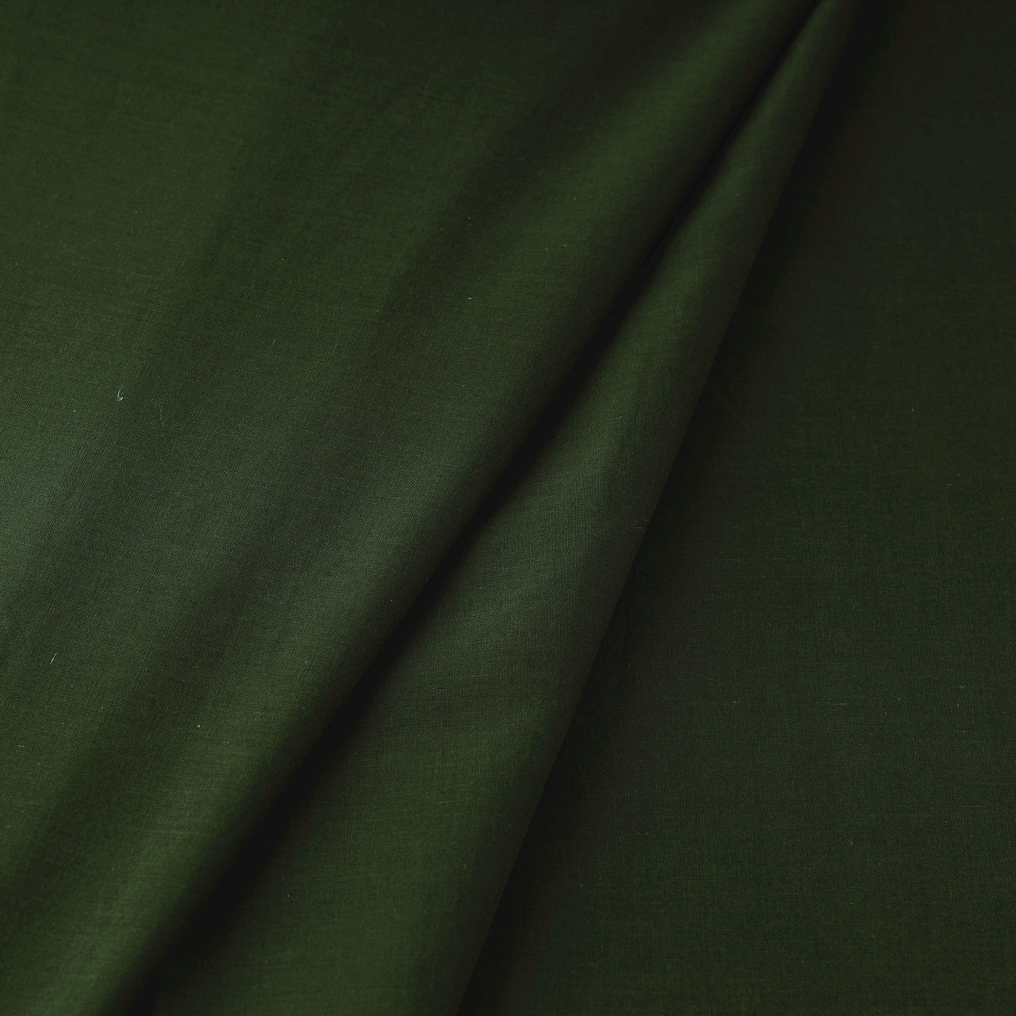 ITOKRI CRAFTS INITIATIVE Army Green - Prewashed Plain Cotton Fabric 22 - view 3