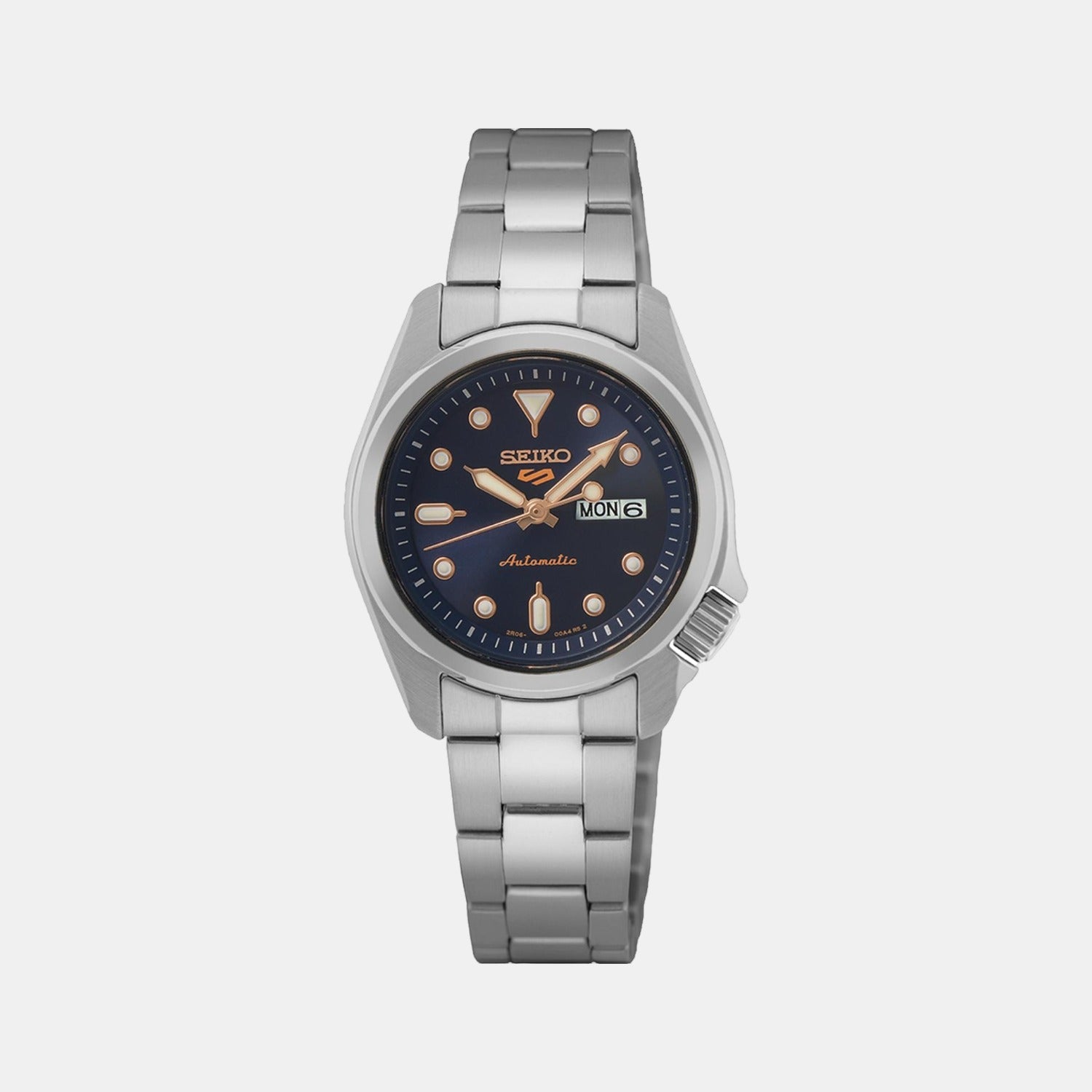 Seiko 5 Sports Women Automatic Blue Dial Analog Stainless Steel Watch SRE003K1