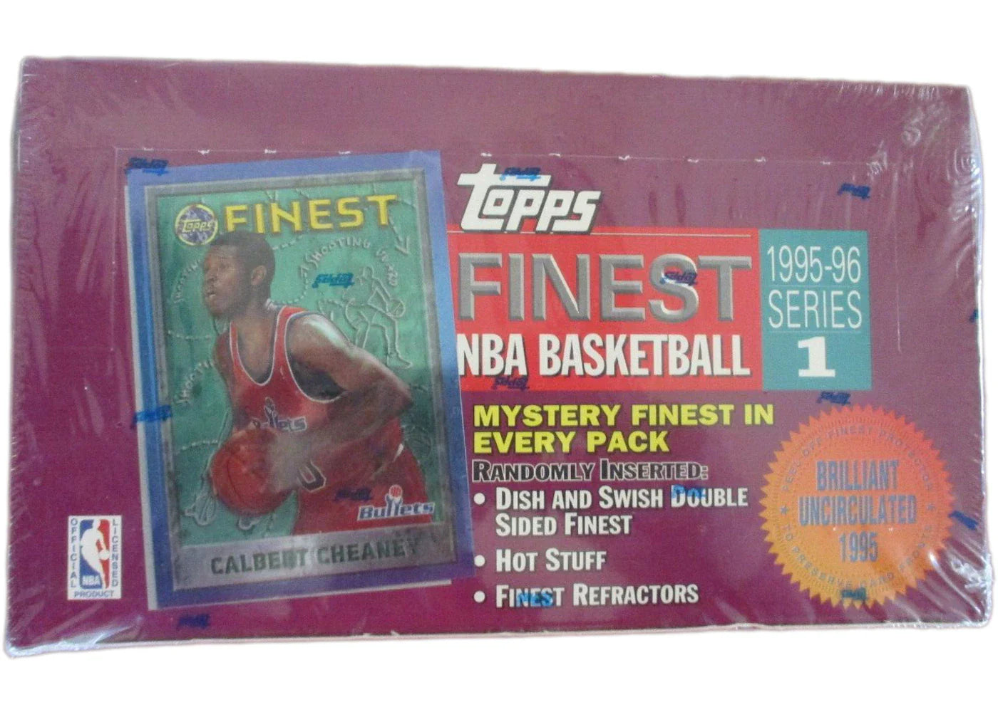 1995-96 Topps Finest Series 1 Basketball Hobby Box