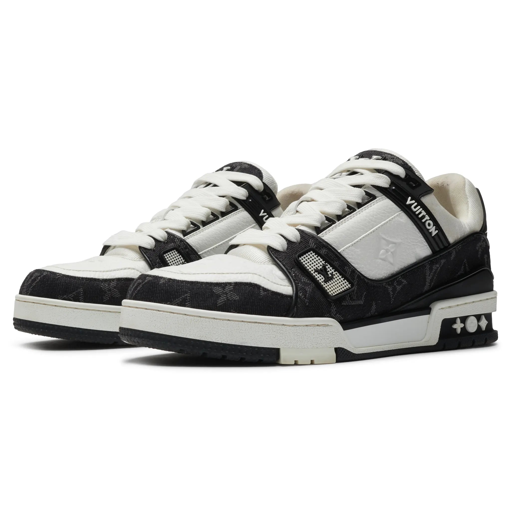 Preloved - Louis Vuitton LV Monogram Black Denim Sneaker - view 2