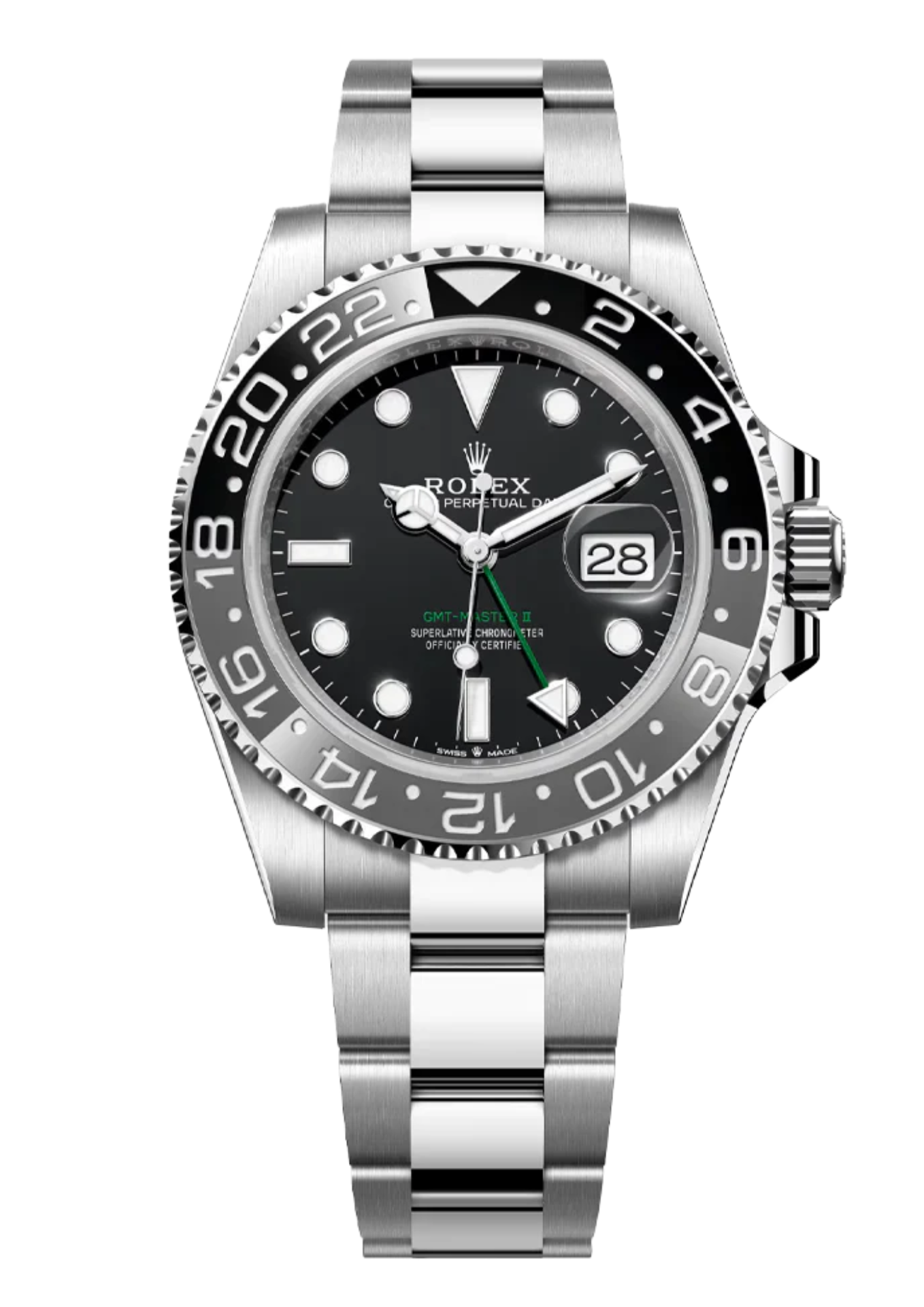 Cop Underdog Rolex GMT Master II 126710GRNR Bruce Wayne on Oyster Bracelet