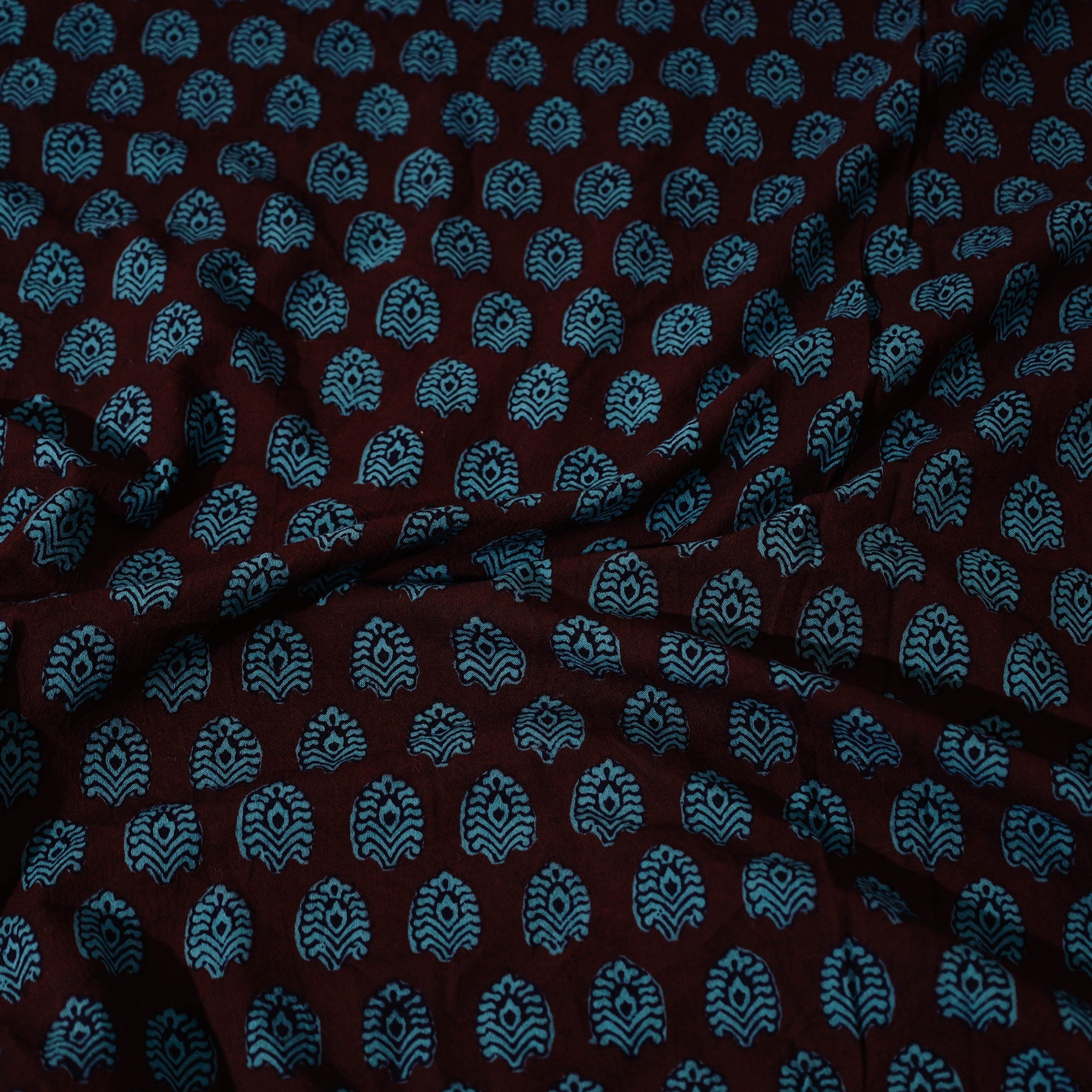 ITOKRI CRAFTS INITIATIVE Blue - Bagh Block Printed Cotton Double Bed Cover with Pillow Covers (113 x 93 in) - view 6