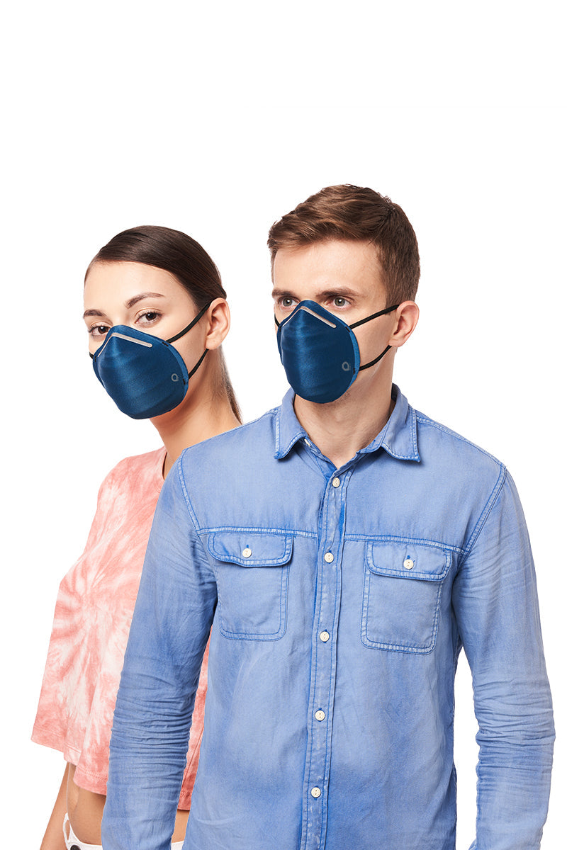 amante Ultra-light Contoured Fit Mask (Pack of 3) - Blk-A Grey-D Blue - view 2