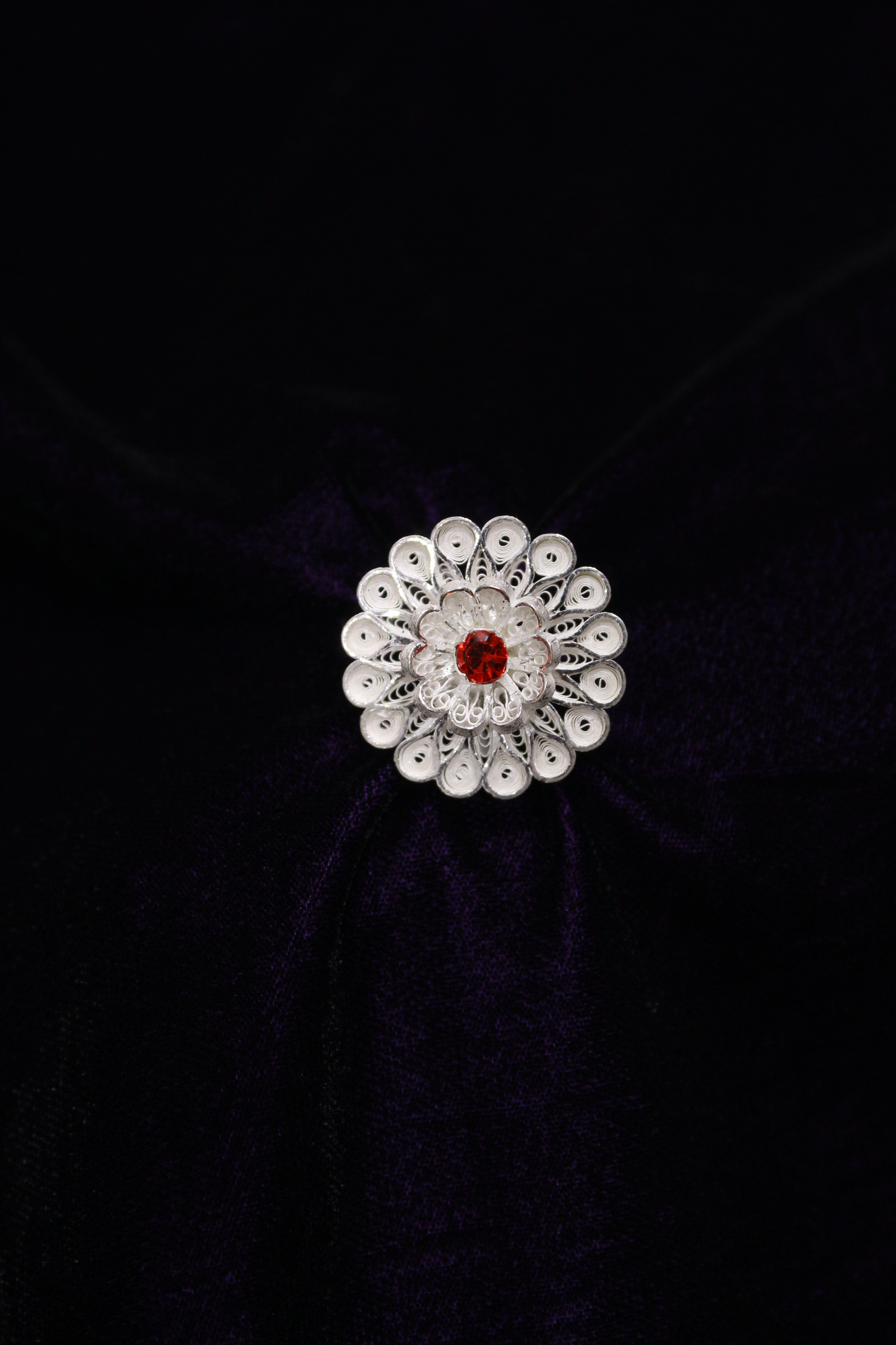 Indianvillez Designer Women Tarakasi Silver Ring - view 2