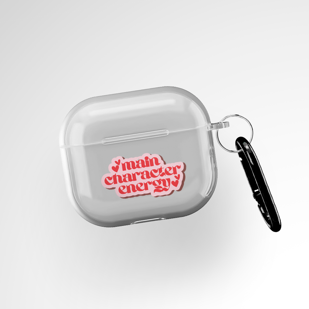 Cover It Up Main Character Energy Clear Airpods 3rd Gen Case Covers