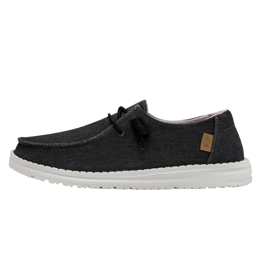 HEYDUDE shoes Wendy Chambray - Off Black – Women's