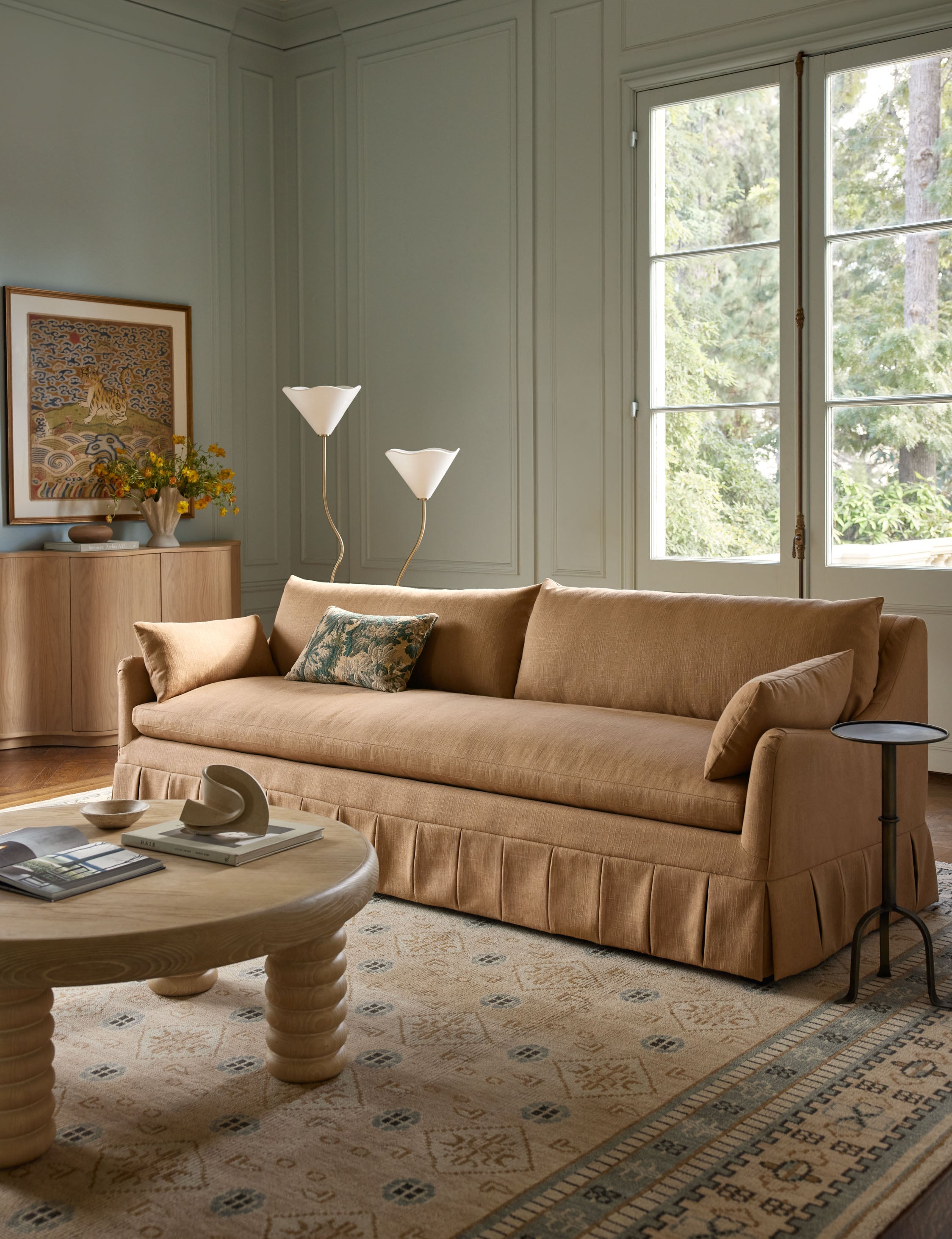 Lulu and Georgia Portola Pleated Sofa - view 167
