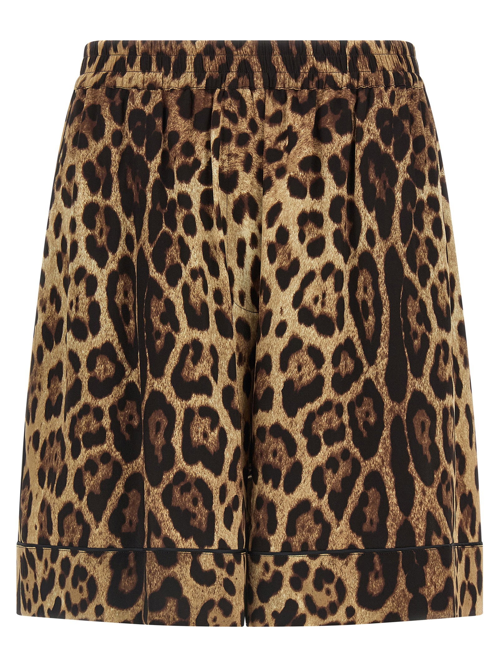 Dolce & Gabbana Leopard Shorts – 93% silk 7% elastane