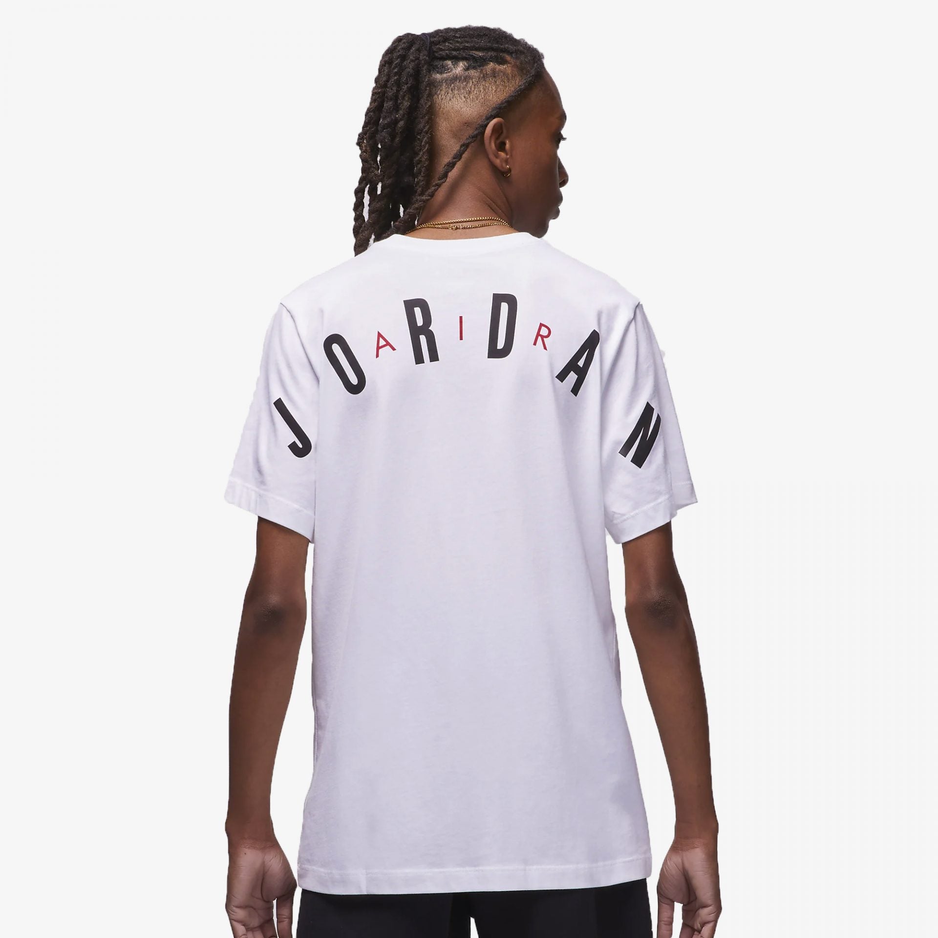Jordan | JORDAN AIR T-SHIRT { BLACK / GYM RED - view 2