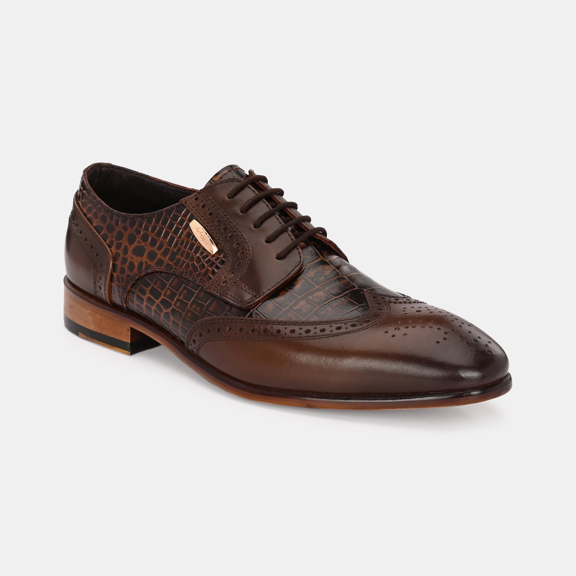 Colour-Blocked Lace-Up Brogues by Lafattio - view 4