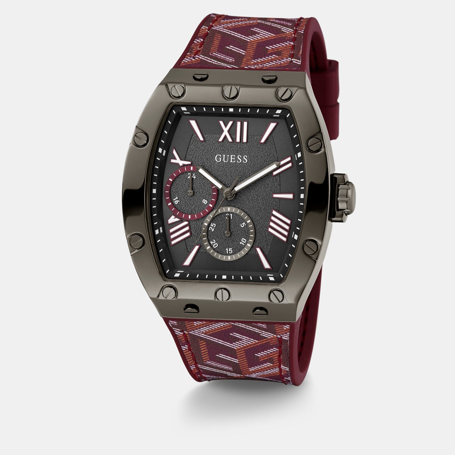 Guess Falcon Men Quartz Grey Dial Analog Silicone Watch GW0645G4 - view 5