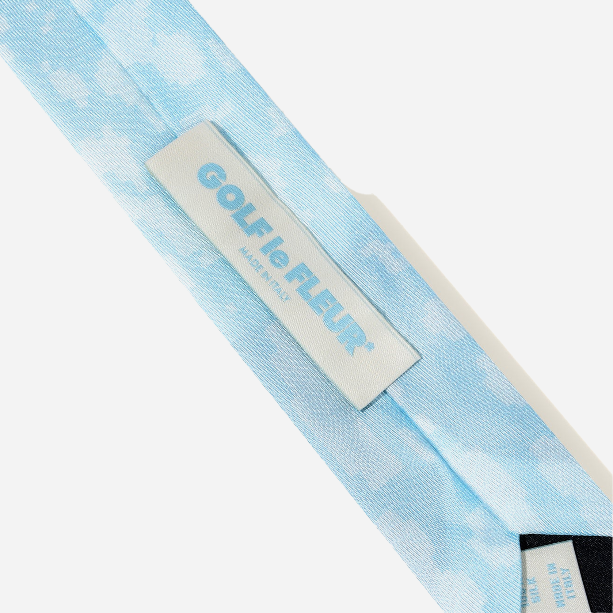 Golf Le Fleur Fleur Camo Wide Silk Tie Blue - view 2