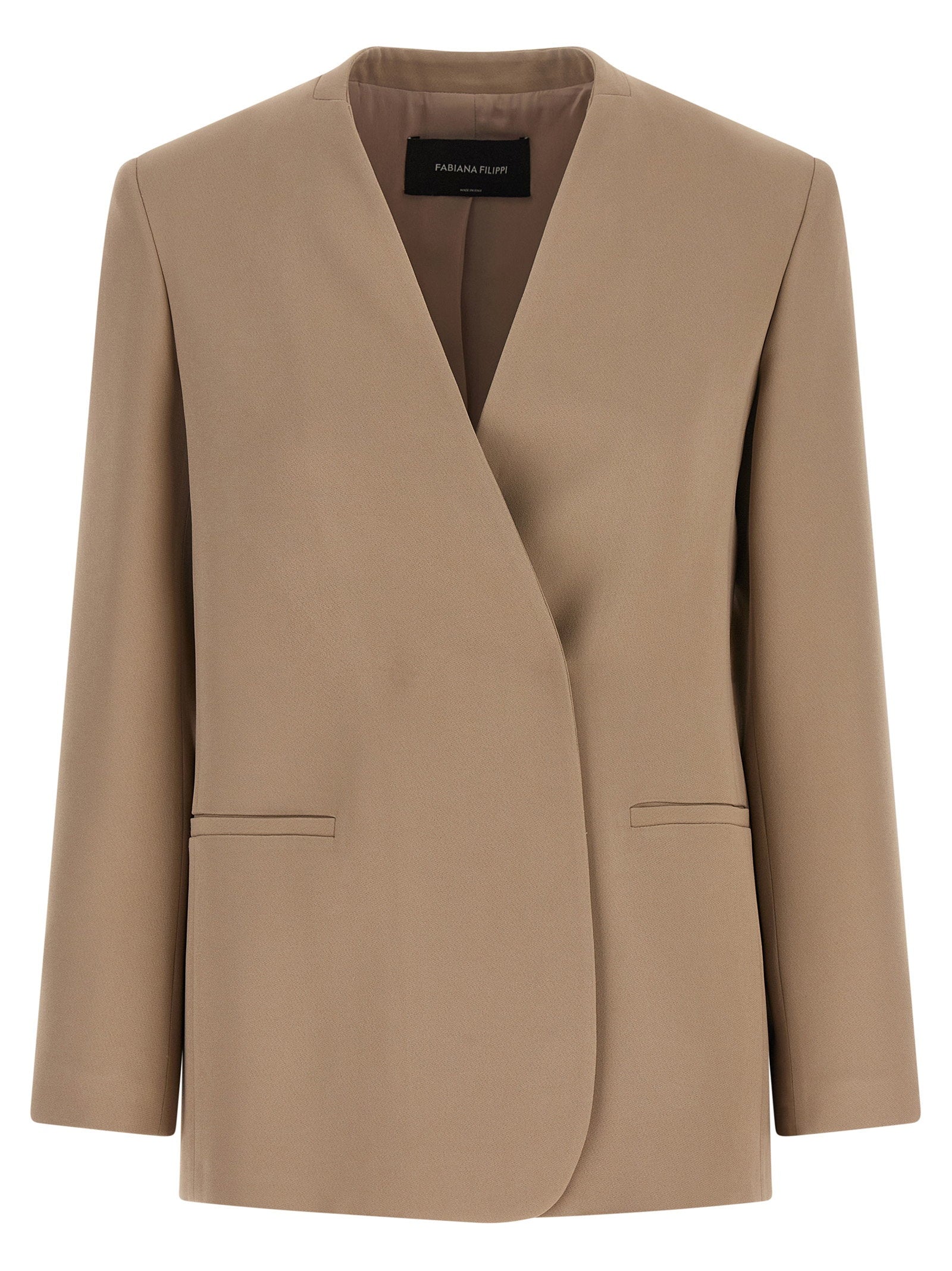 Fabiana Filippi Twill Blazer – 50% acetate 50% viscose