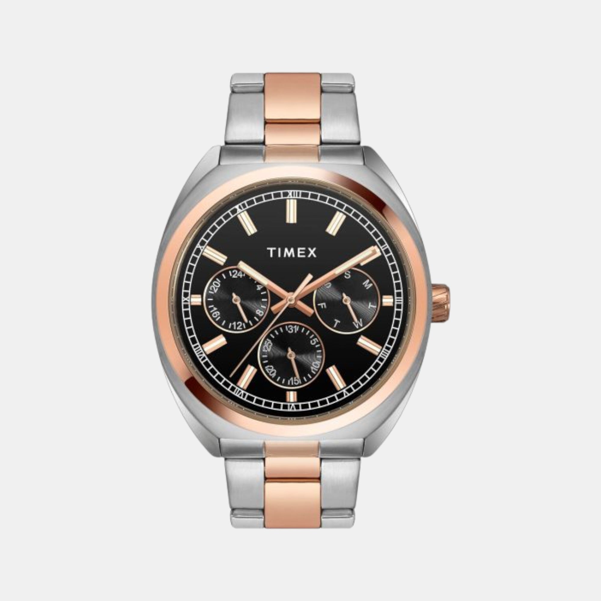 Timex E Class Men Quartz Black Dial Chronograph Stainless Steel Watch TWEG22302