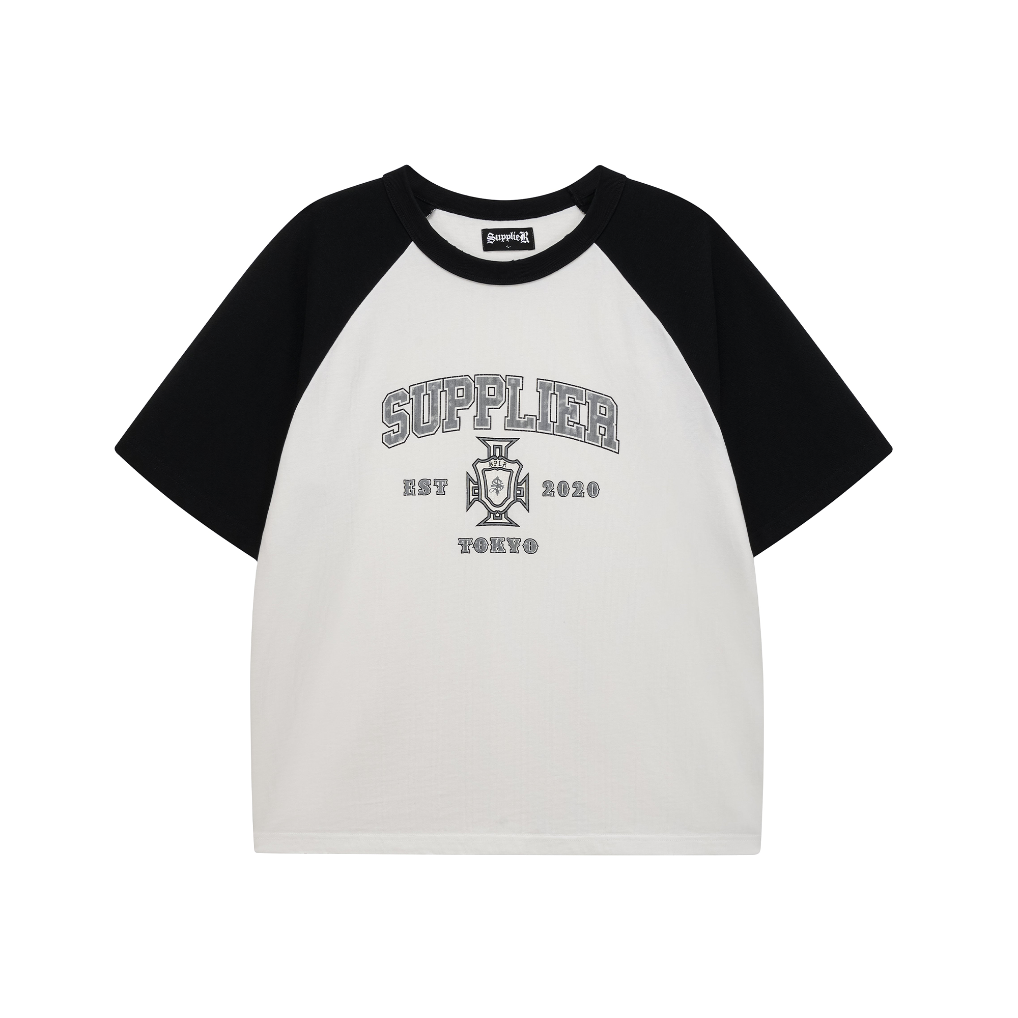Supplier Cross College Logo Raglan Tee