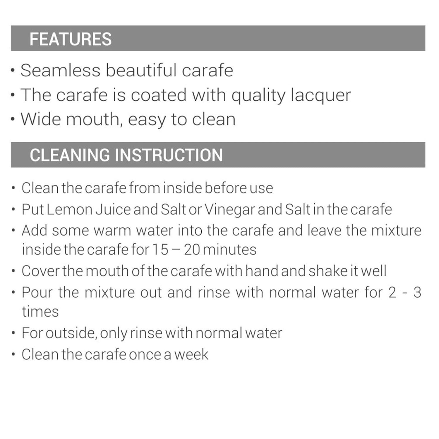 Milton Copper 1250 ML Carafe | 1 Pc - view 5