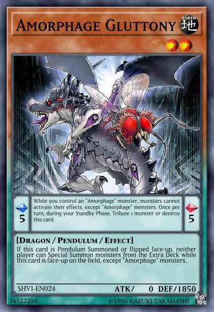 Yu-Gi-Oh! Amorphage Gluttony - SHVI-EN024 - Rare - 1st Edition