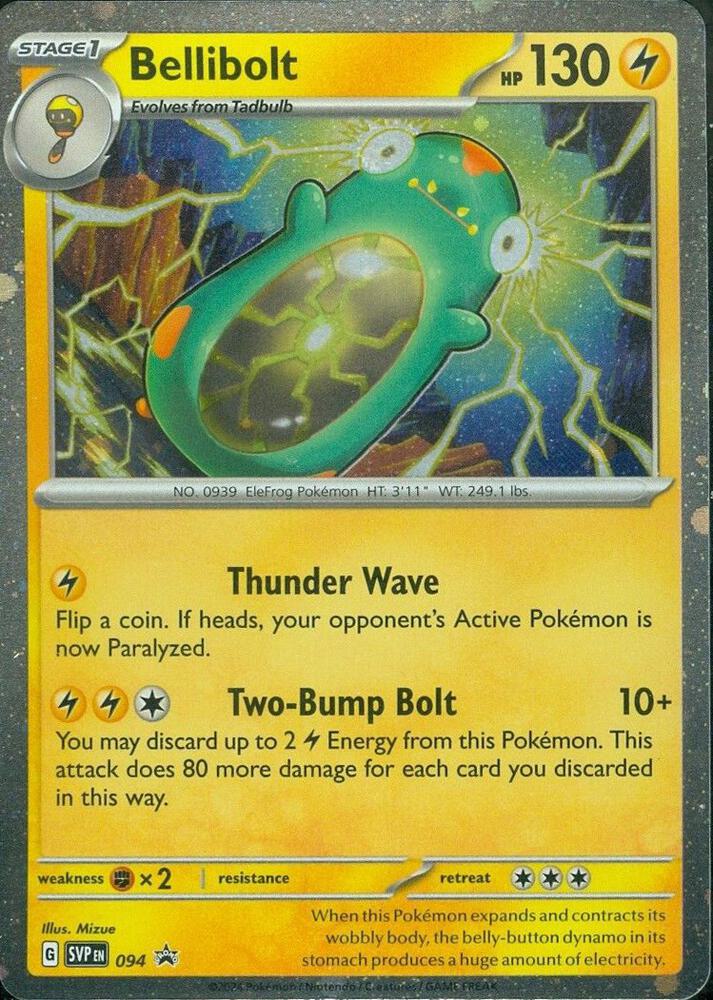 Promo svp-094 cosmos – Pokémon Bellibolt - 094 - Promo [svp-094] [Cosmos Holo]