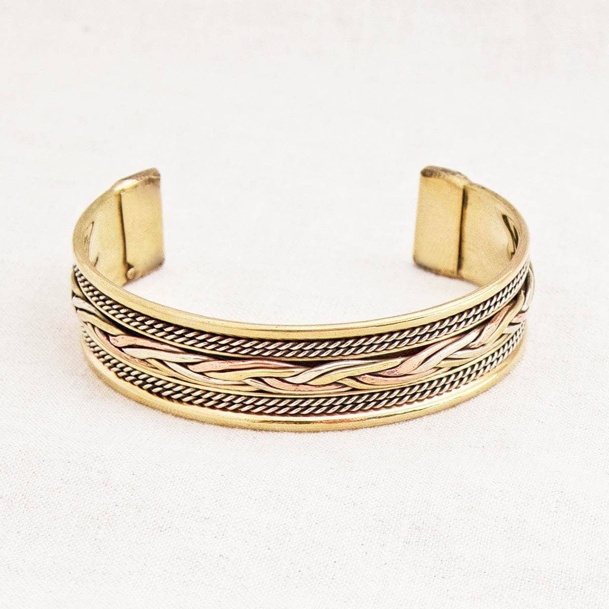 Tiny Rituals Tibetan Handcrafted Copper Braided Rope Healing Bracelet